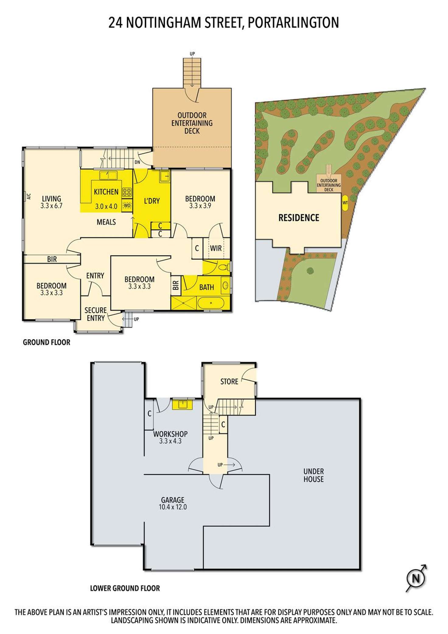 Floorplan of Homely house listing, 24 Nottingham Street, Portarlington VIC 3223