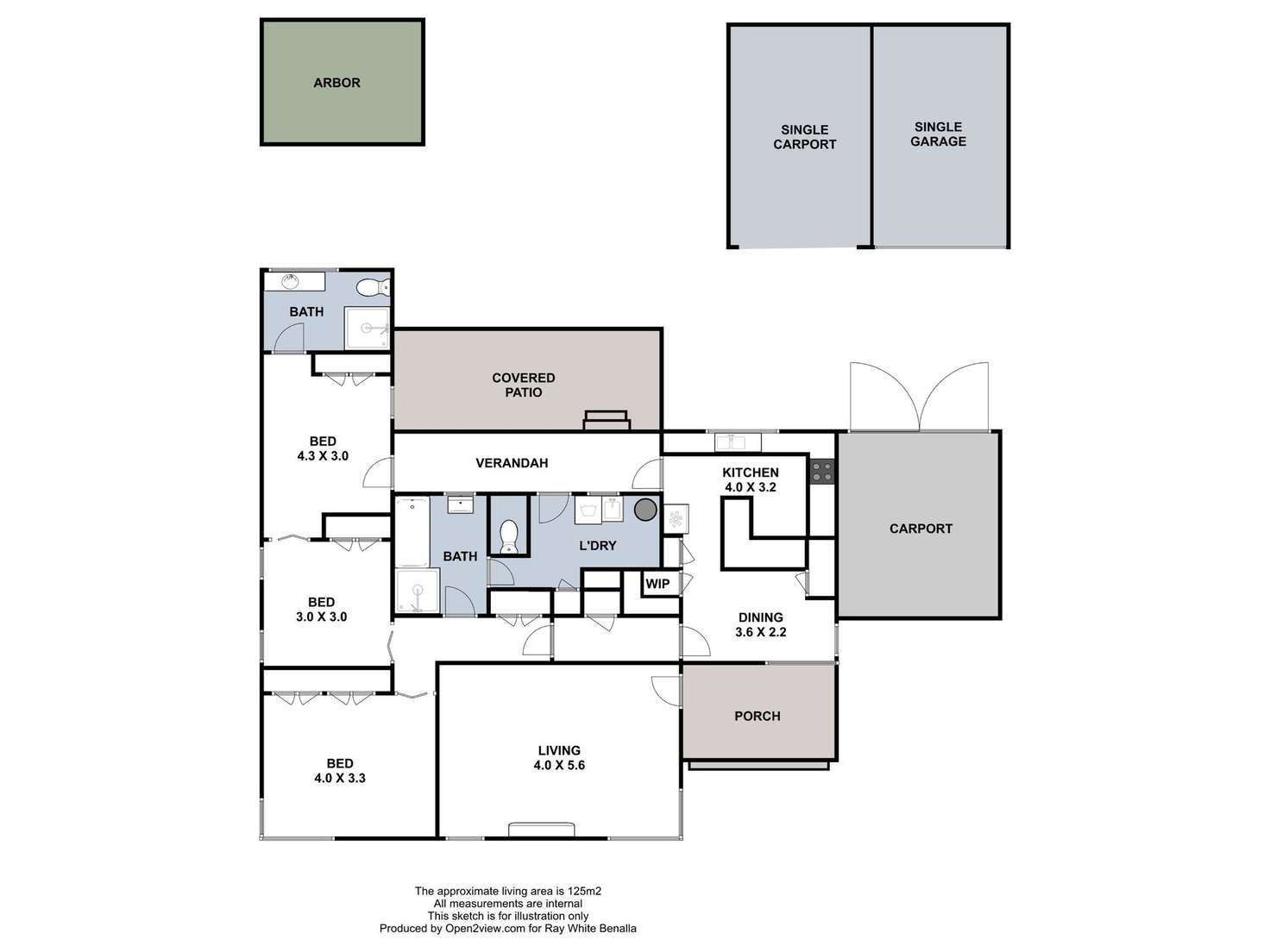 Floorplan of Homely house listing, 11 Crockford Street, Benalla VIC 3672