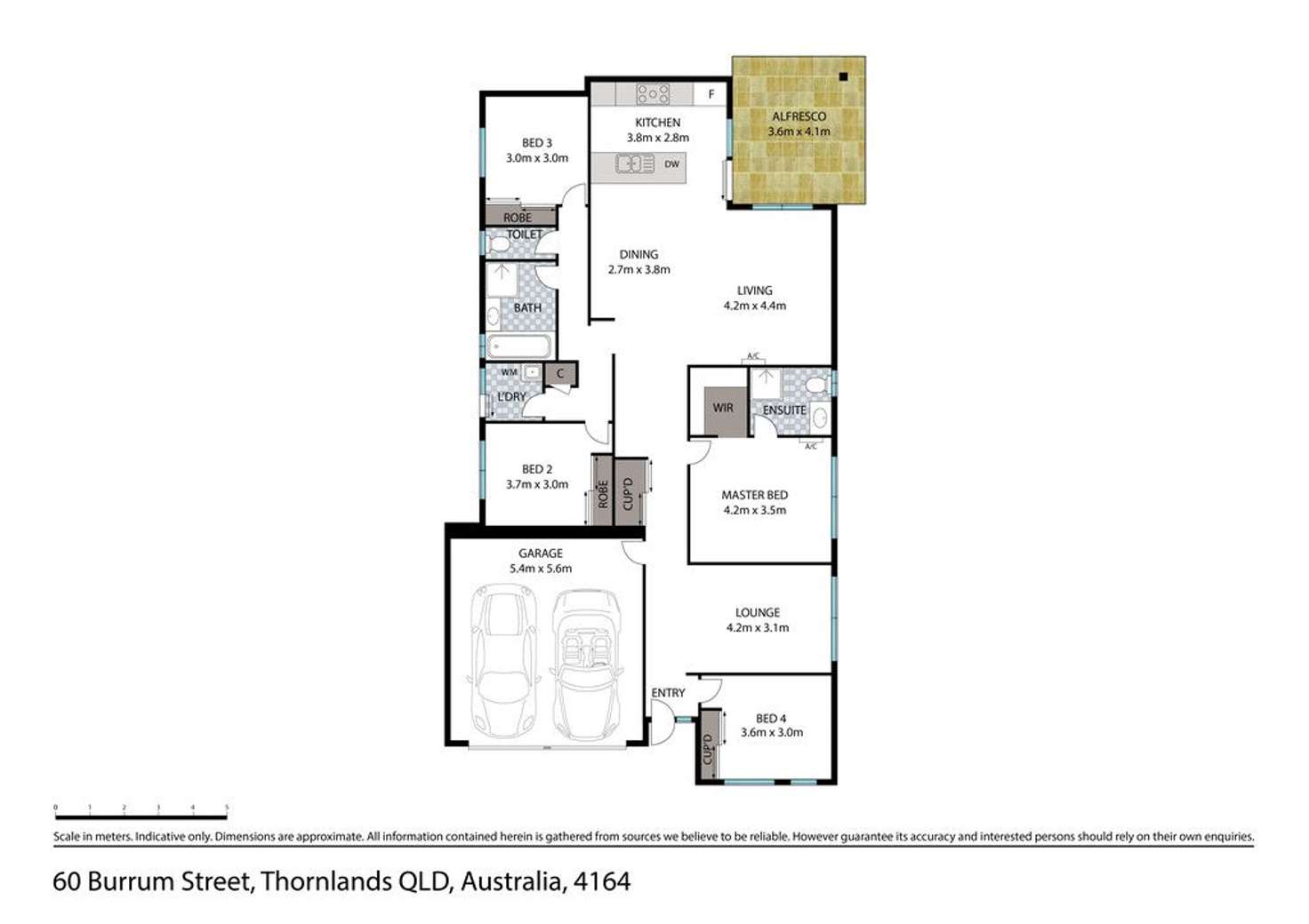 Floorplan of Homely house listing, 60 Burrum Street, Thornlands QLD 4164