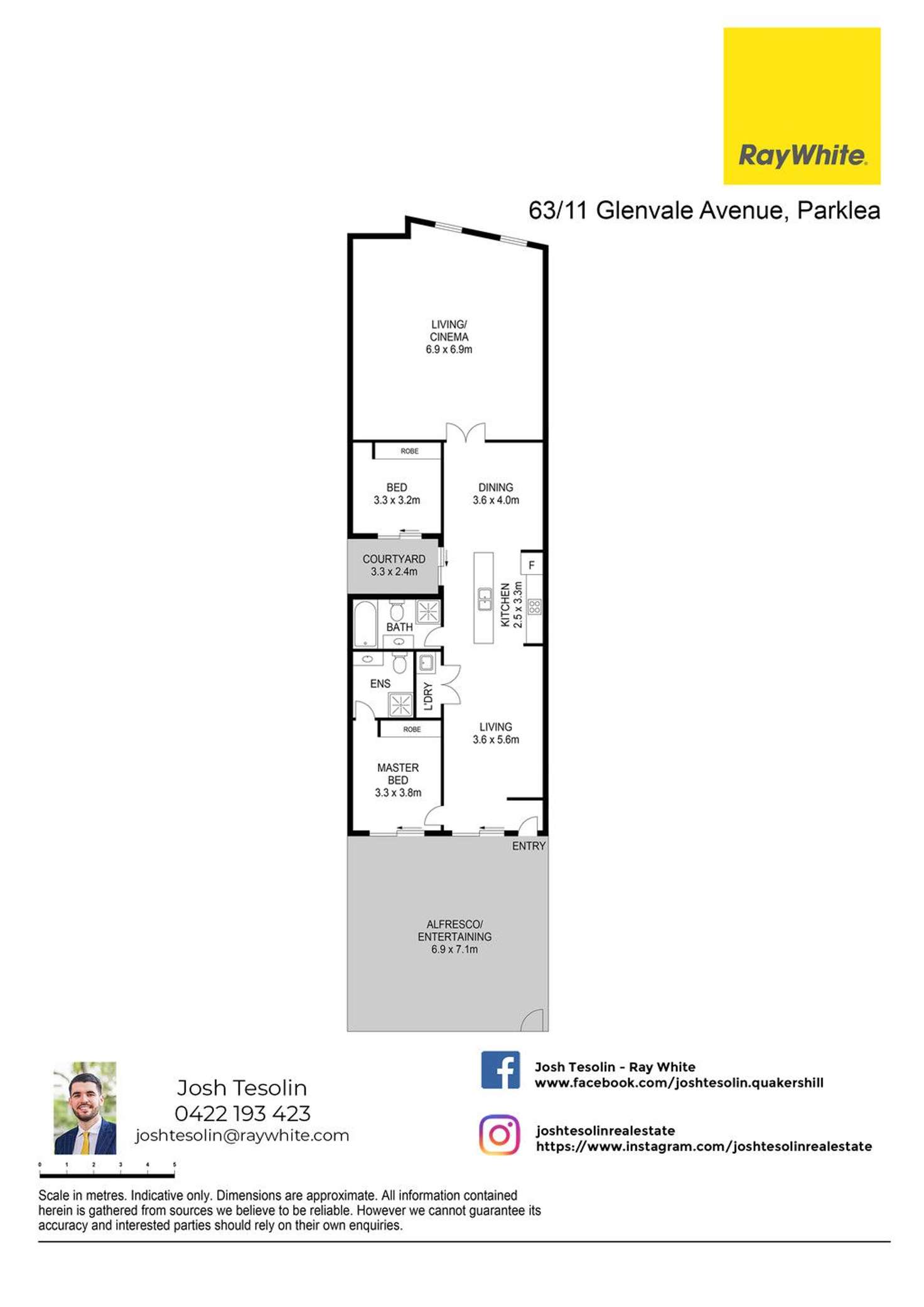 Floorplan of Homely apartment listing, 63/11 Glenvale Avenue, Parklea NSW 2768