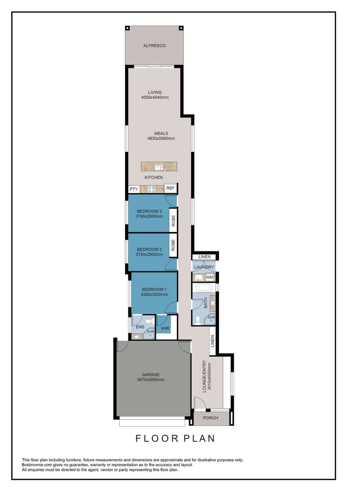 Floorplan of Homely house listing, 38A Rowell Crescent, West Croydon SA 5008