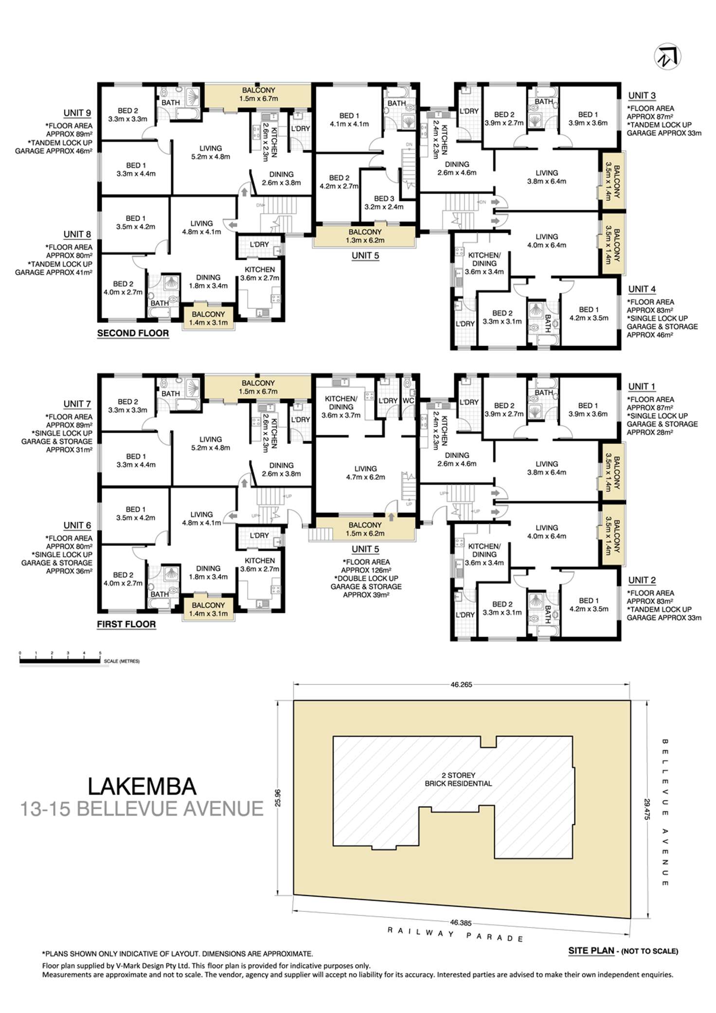 Floorplan of Homely blockOfUnits listing, 13-15 Bellevue Avenue, Lakemba NSW 2195