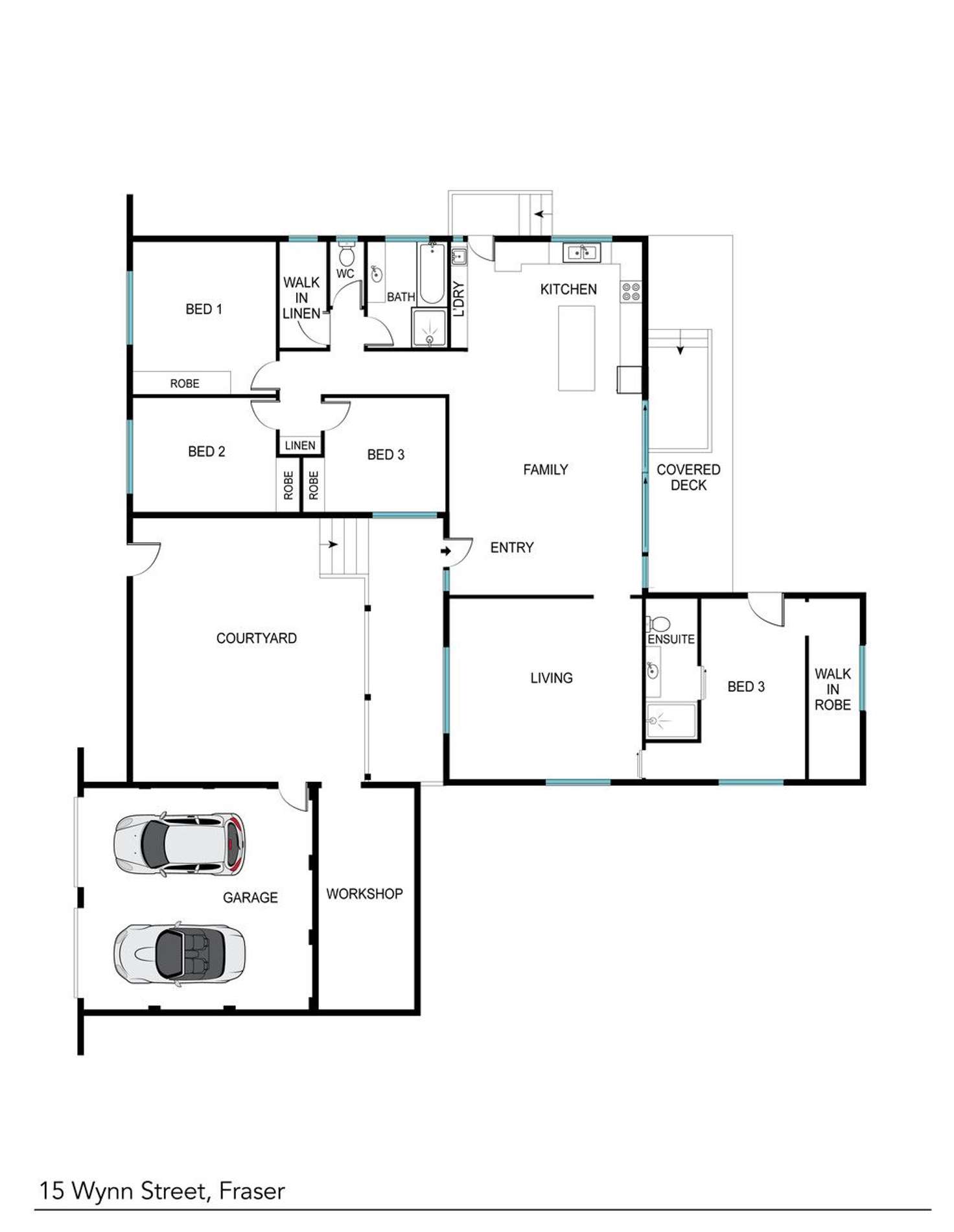 Floorplan of Homely house listing, 15 Wynn Street, Fraser ACT 2615