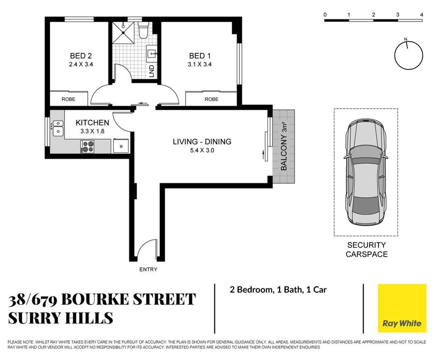 Floorplan of Homely apartment listing, 38/679 Bourke Street, Surry Hills NSW 2010