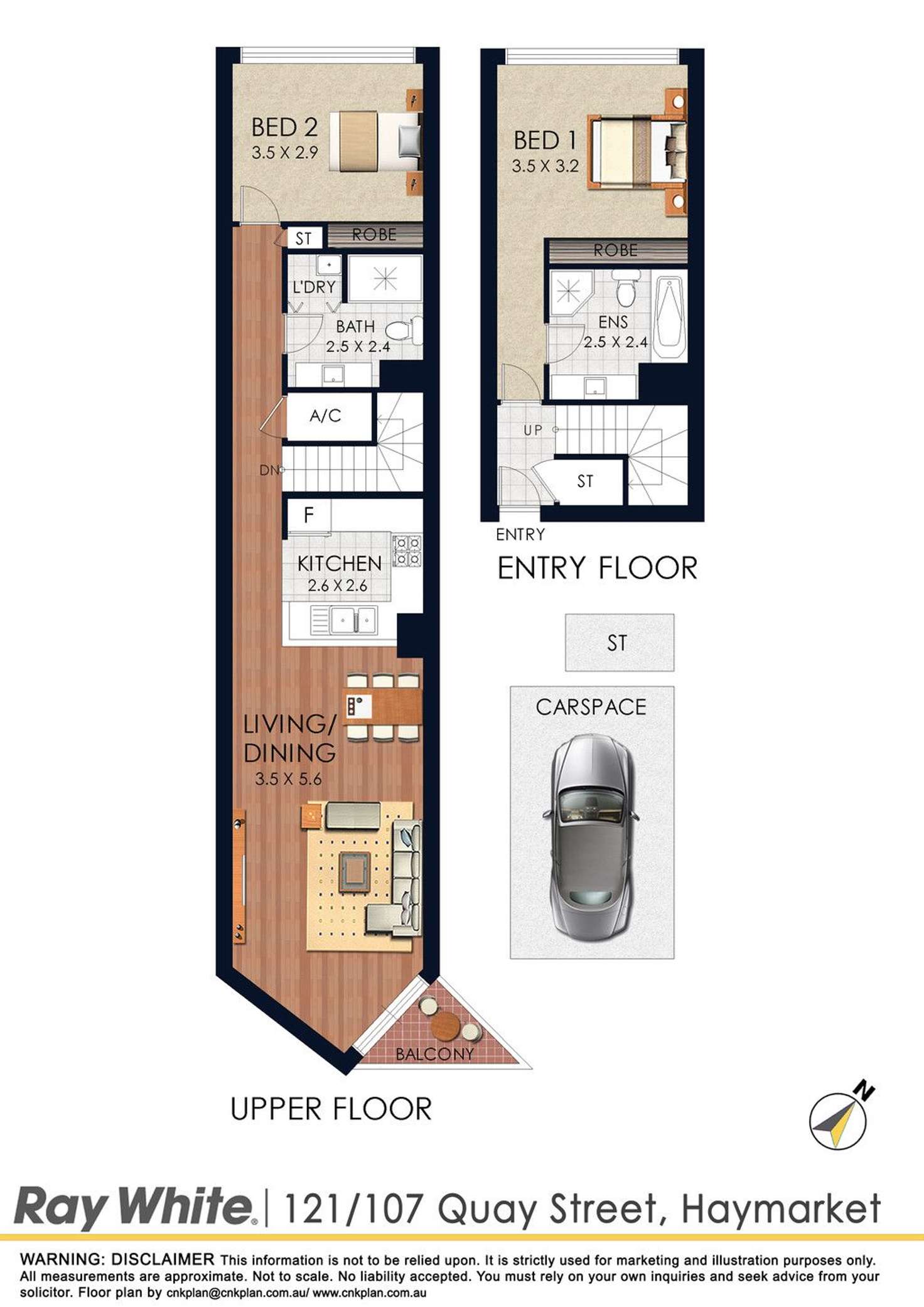 Floorplan of Homely apartment listing, 121/107 Quay Street, Haymarket NSW 2000
