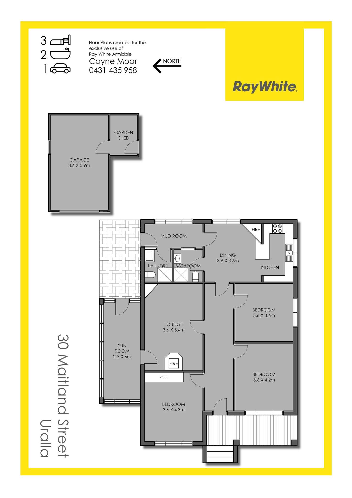 Floorplan of Homely house listing, 30 Maitland Street, Uralla NSW 2358