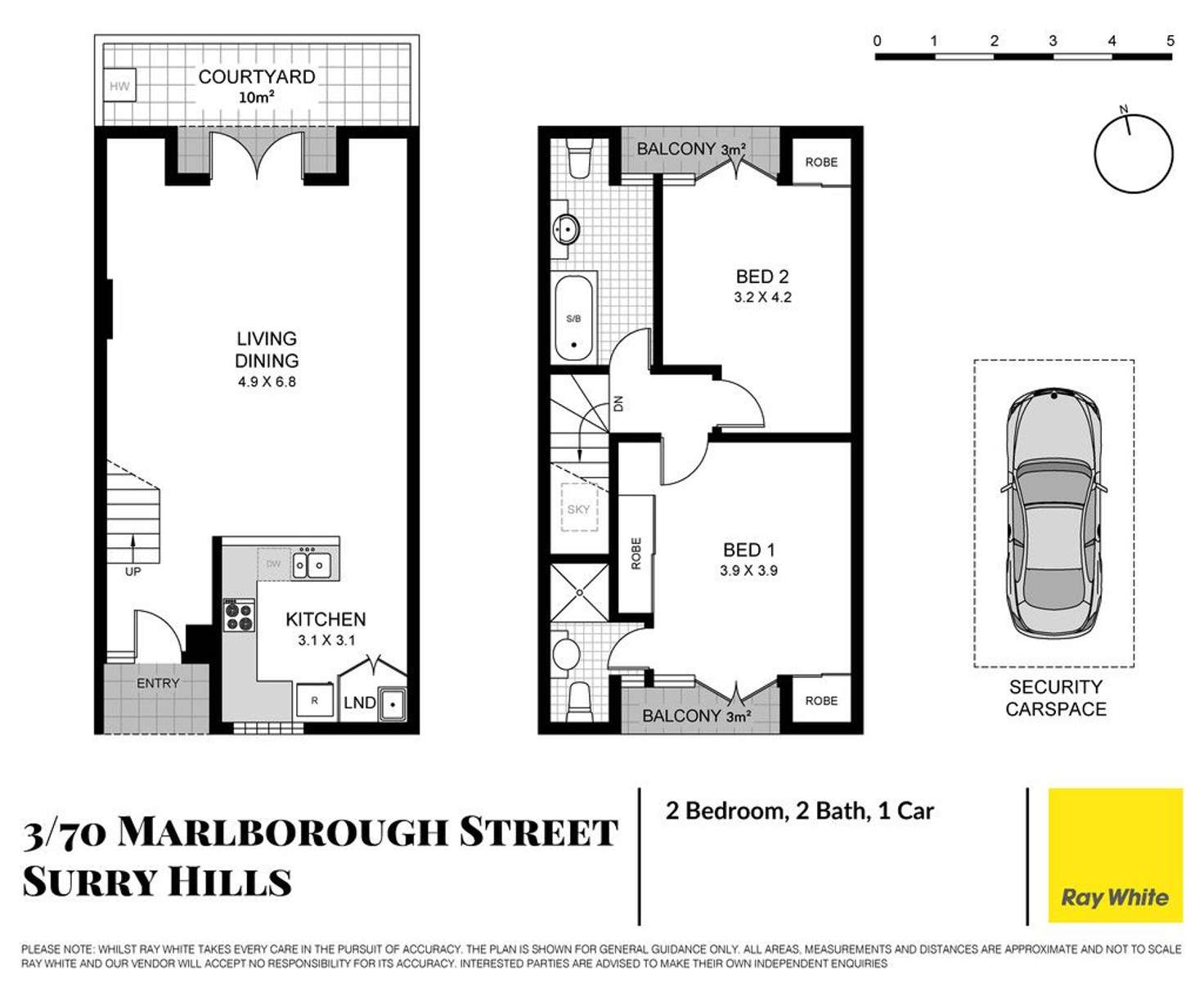 Floorplan of Homely apartment listing, 3/70 Marlborough Street, Surry Hills NSW 2010