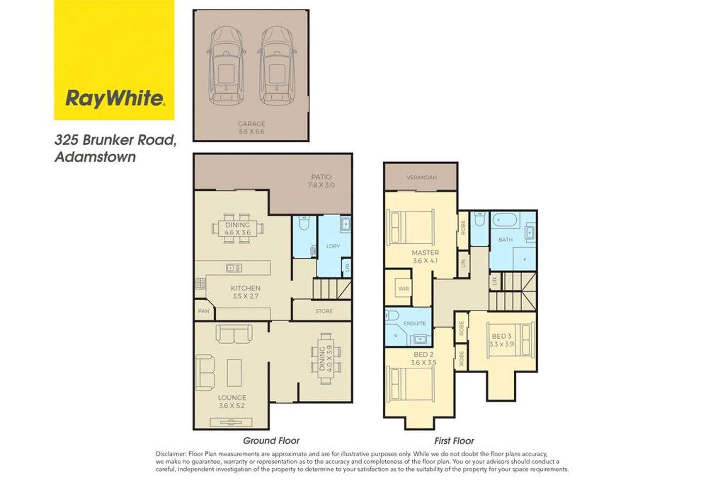 Floorplan of Homely townhouse listing, 325 Brunker Road, Adamstown NSW 2289