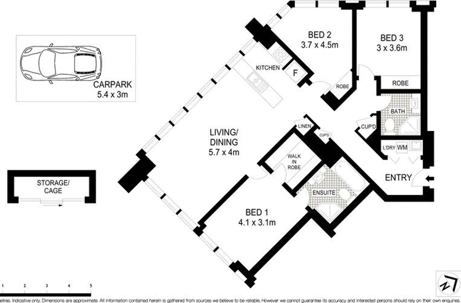 Floorplan of Homely apartment listing, 4102/501 Adelaide Street, Brisbane City QLD 4000