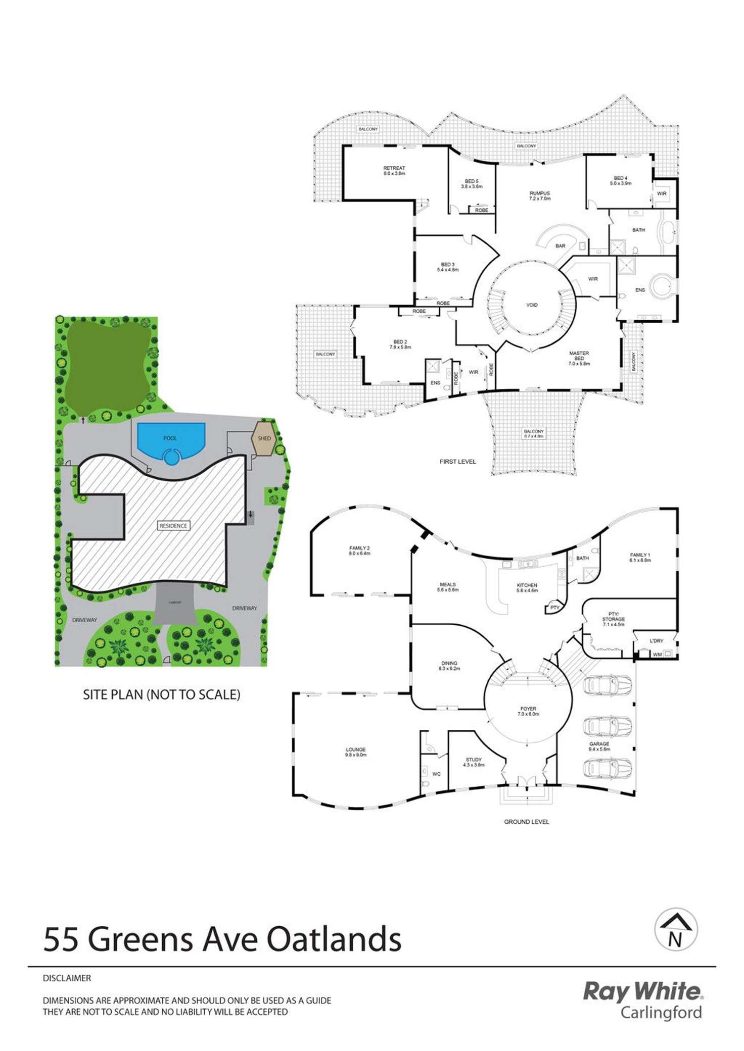 Floorplan of Homely house listing, 55 Greens Avenue, Oatlands NSW 2117