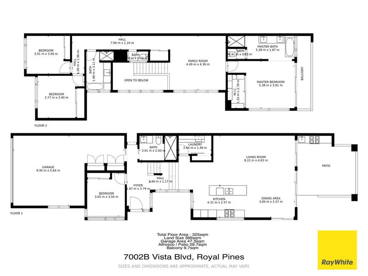 Floorplan of Homely villa listing, 7002B Vista Drive 'Royal Pines', Benowa QLD 4217