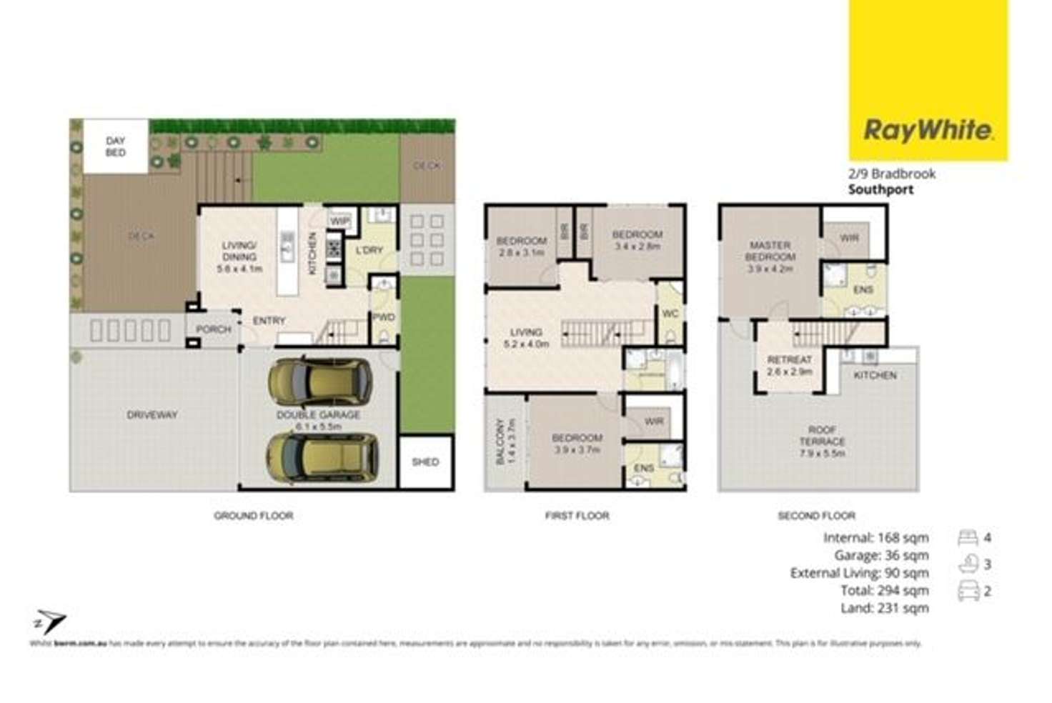 Floorplan of Homely semiDetached listing, 2/9 Bradbrook Street, Southport QLD 4215