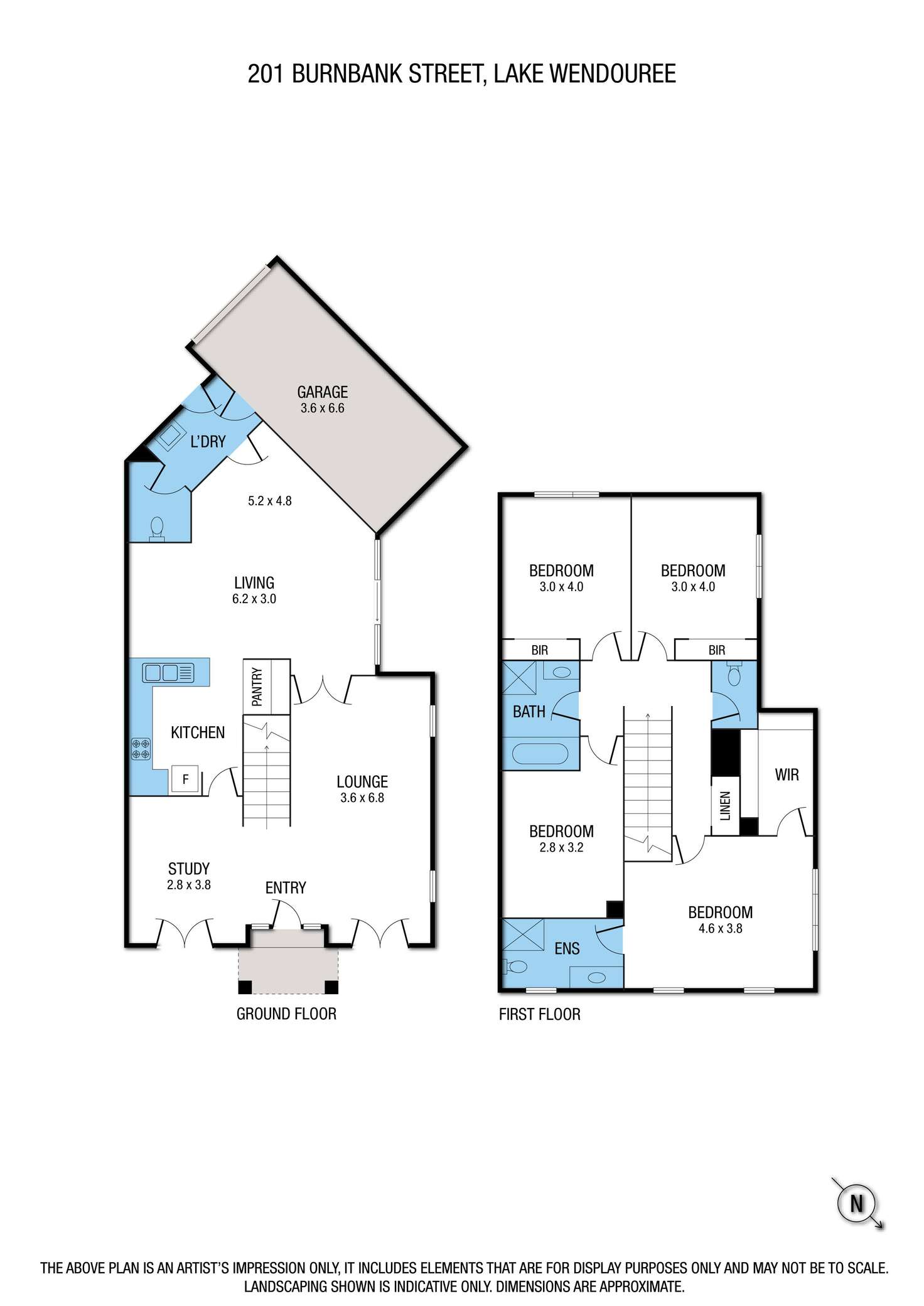 Floorplan of Homely house listing, 201b Burnbank Street, Lake Wendouree VIC 3350