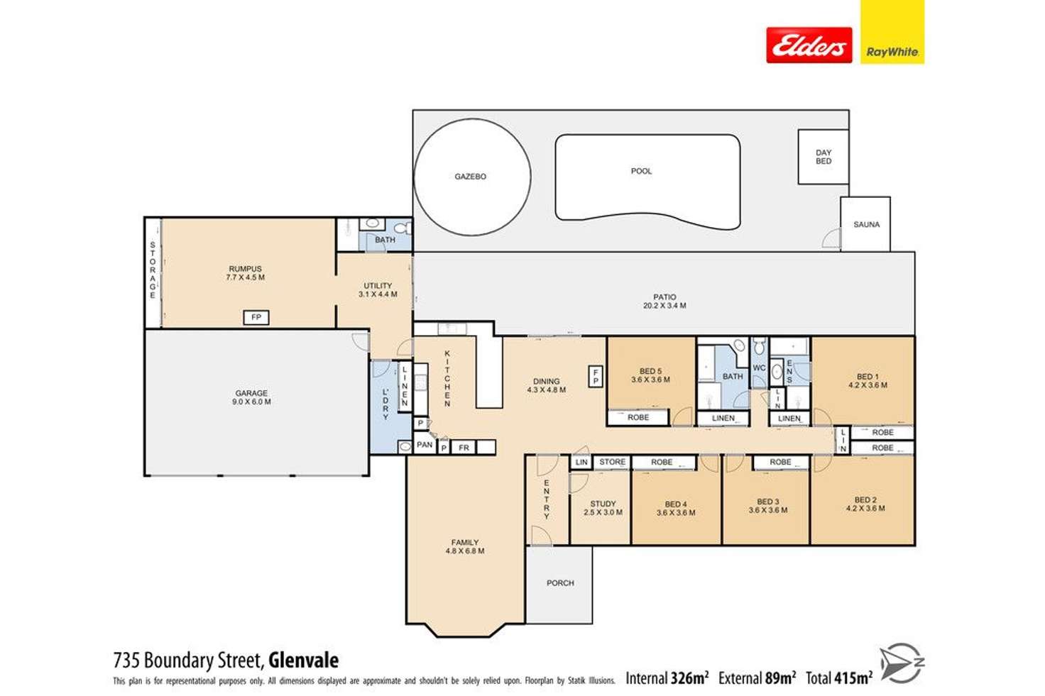 Floorplan of Homely house listing, 735 Boundary Street, Glenvale QLD 4350
