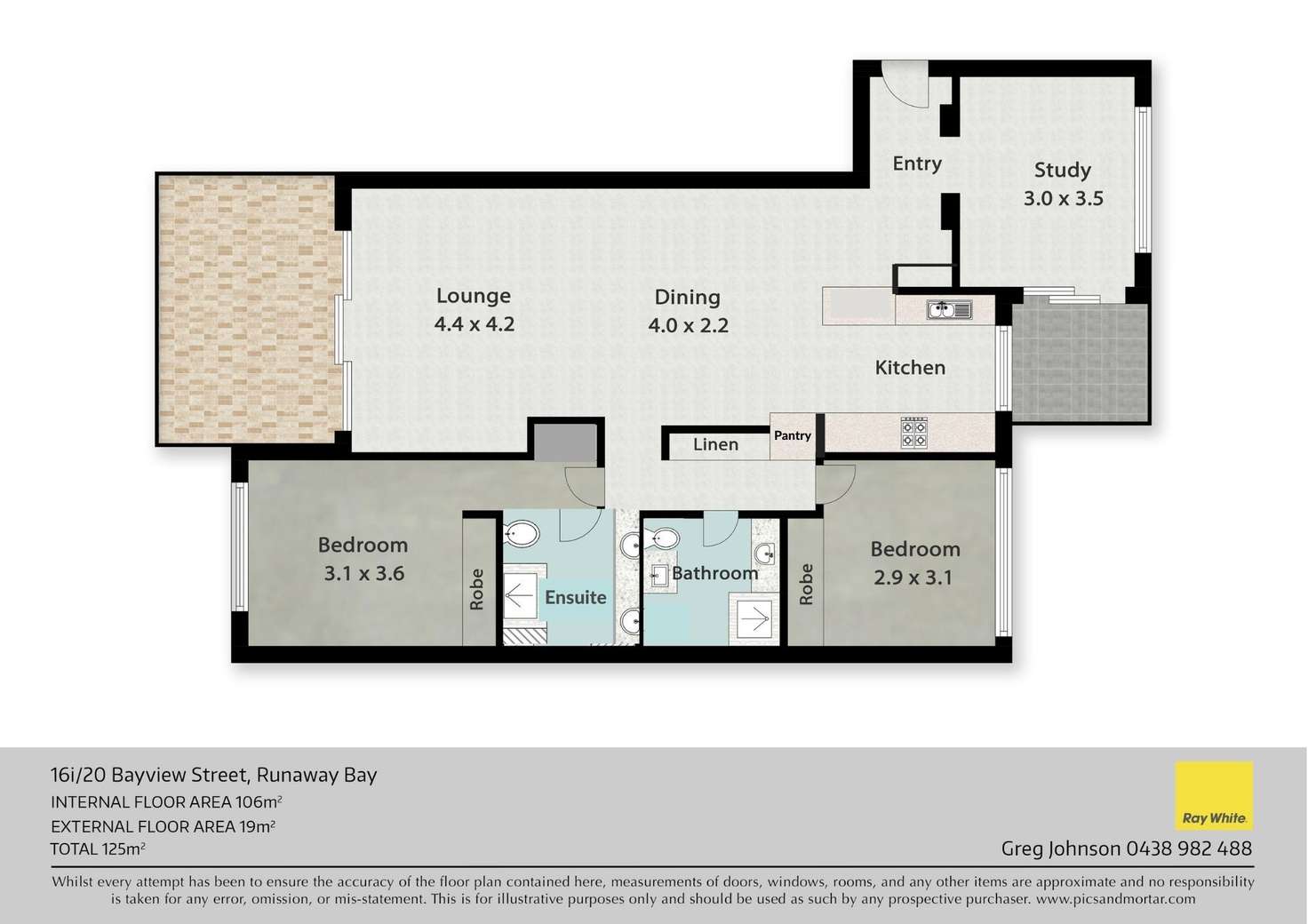 Floorplan of Homely unit listing, 16i/20-28 Bayview Street, Runaway Bay QLD 4216