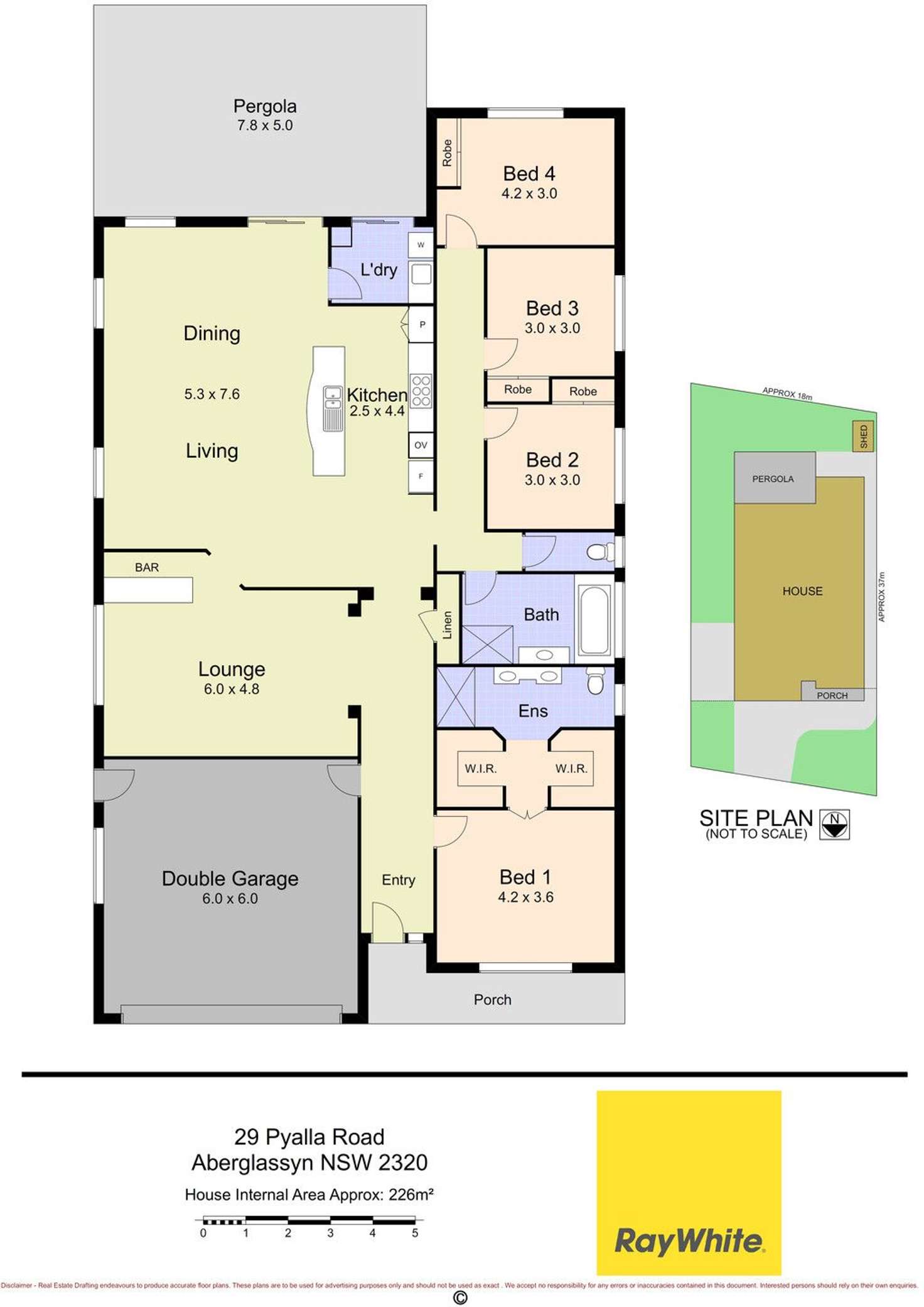 Floorplan of Homely house listing, 29 Pyalla Avenue, Aberglasslyn NSW 2320