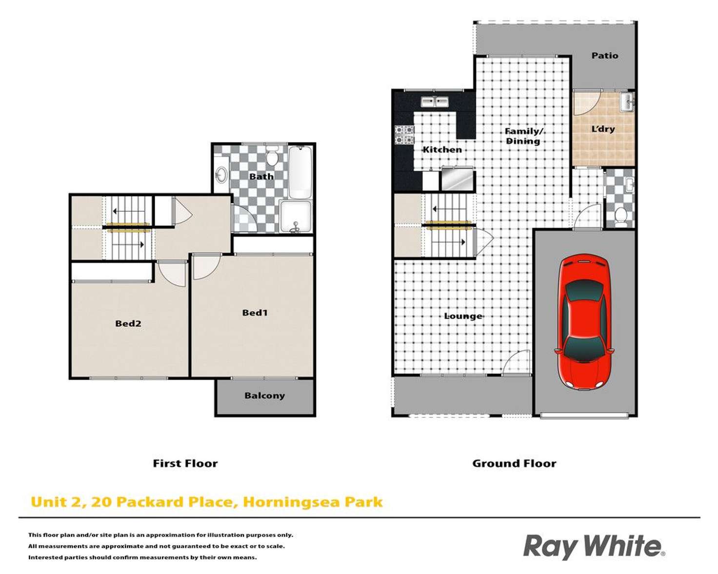 Floorplan of Homely townhouse listing, 2/20 Packard Place, Horningsea Park NSW 2171