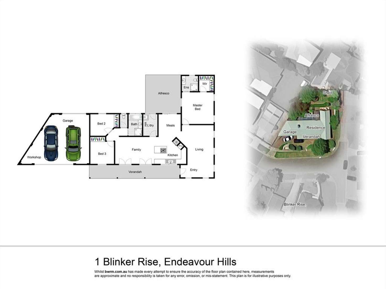 Floorplan of Homely house listing, 1 Blinker Rise, Endeavour Hills VIC 3802