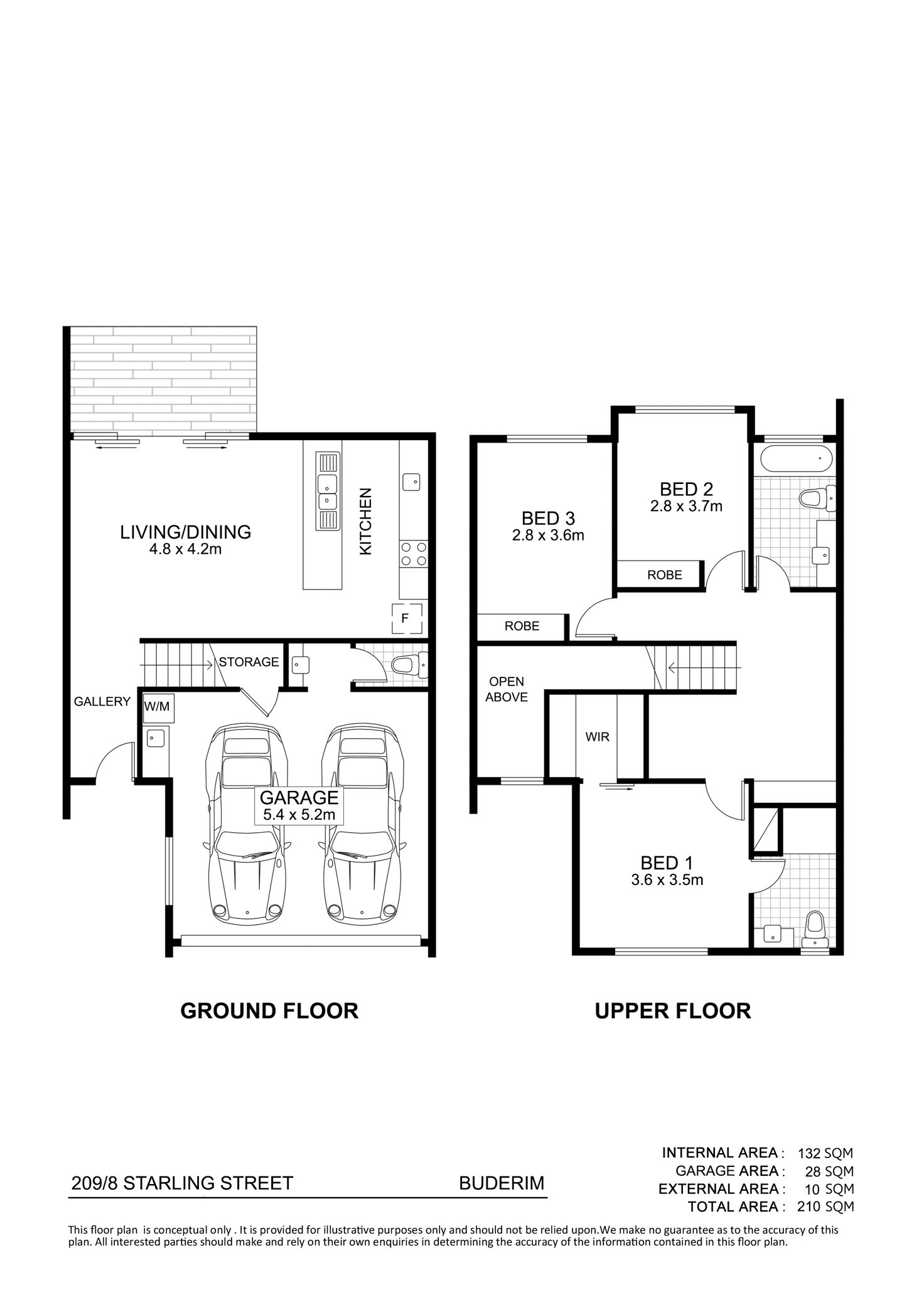 Floorplan of Homely house listing, 209/8 Starling Street, Buderim QLD 4556