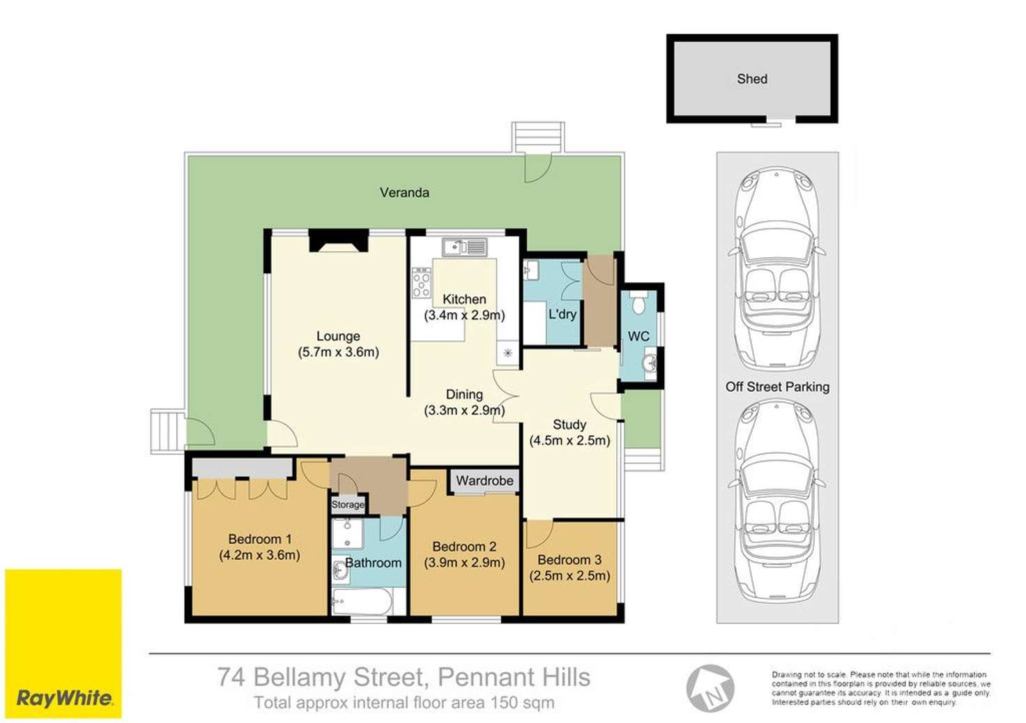 Floorplan of Homely house listing, 74 Bellamy Street, Pennant Hills NSW 2120