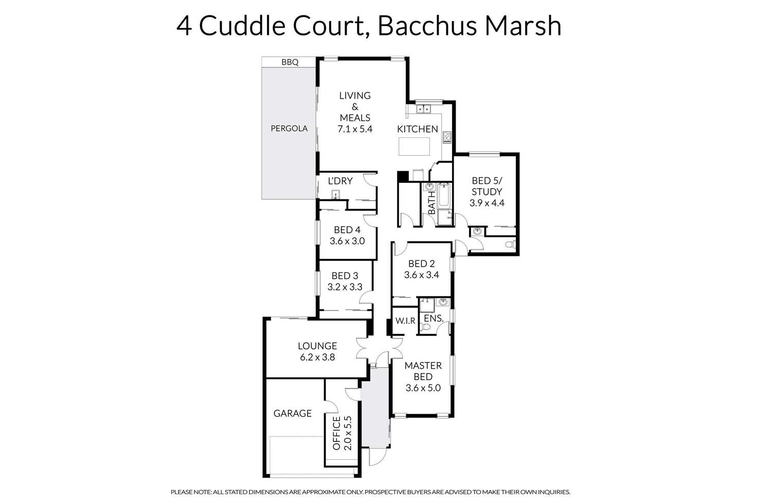 Floorplan of Homely house listing, 4 Cuddle Court, Bacchus Marsh VIC 3340