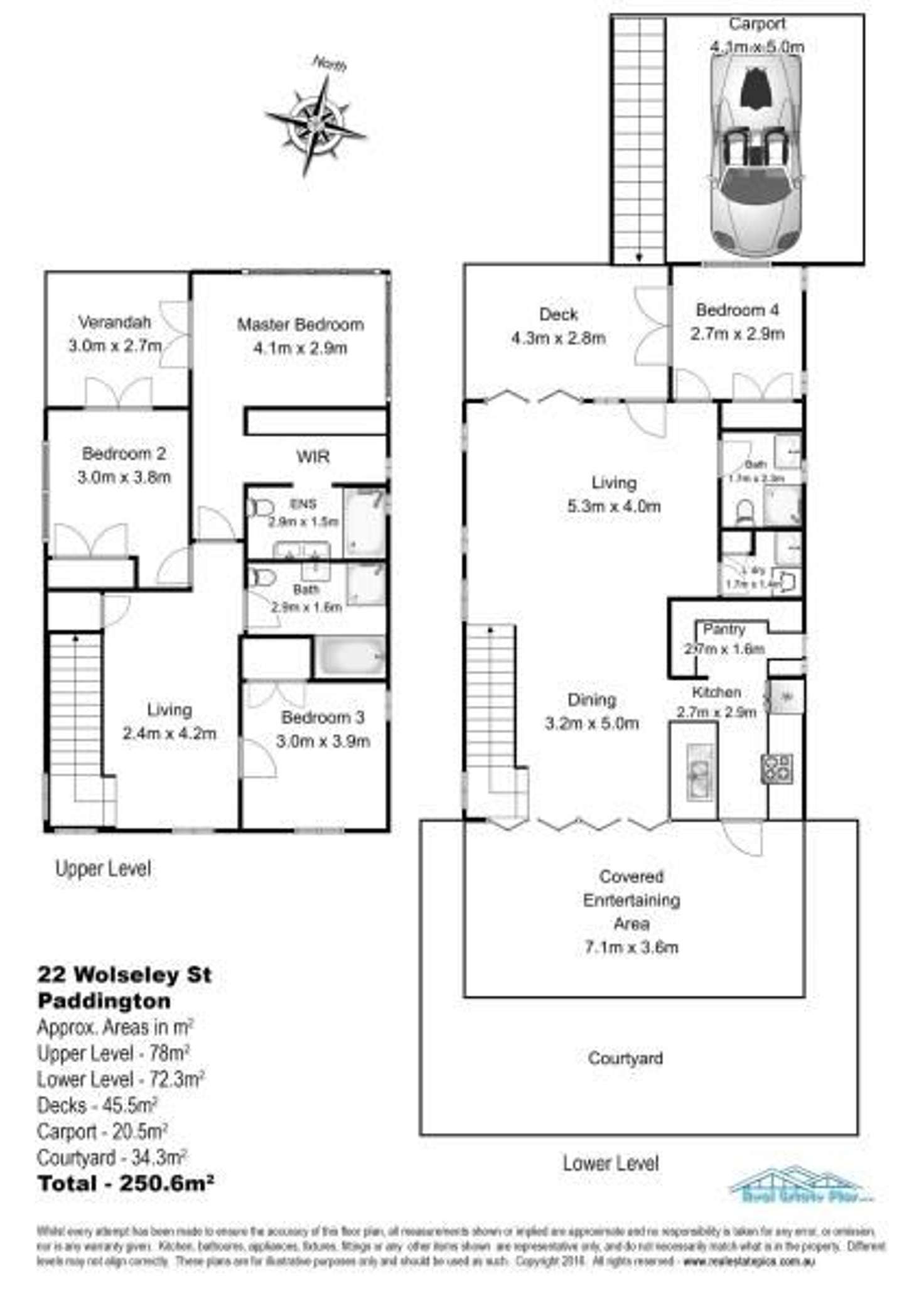 Floorplan of Homely house listing, 22 Wolseley Street, Paddington QLD 4064