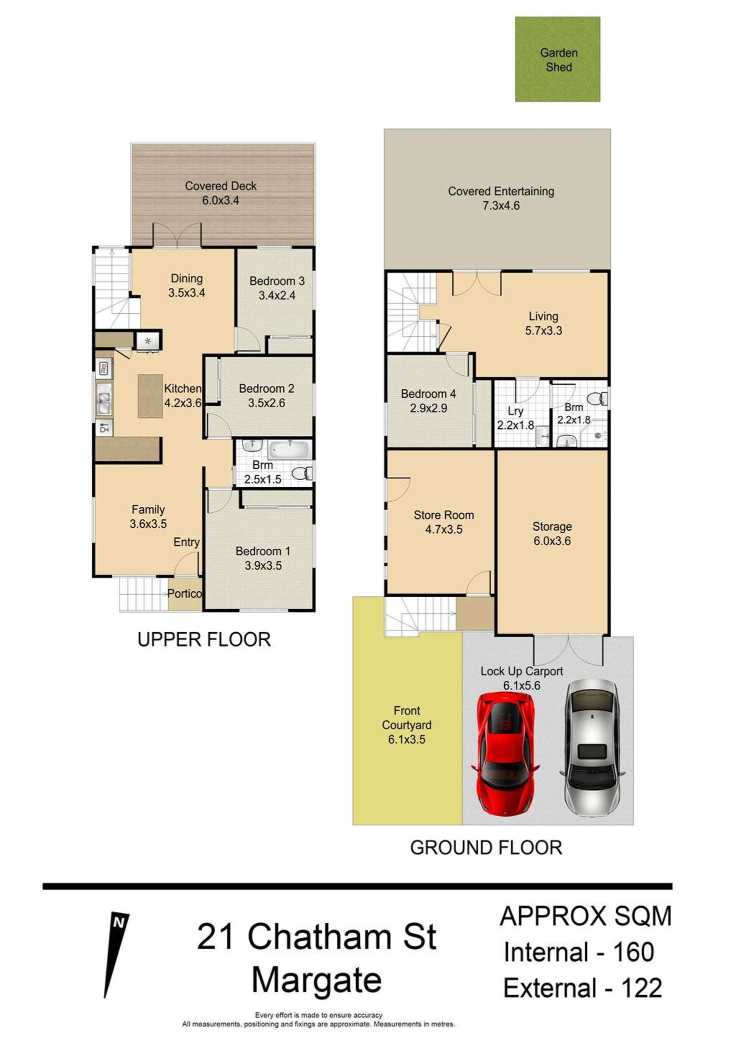 Floorplan of Homely house listing, 21 Chatham Street, Margate QLD 4019