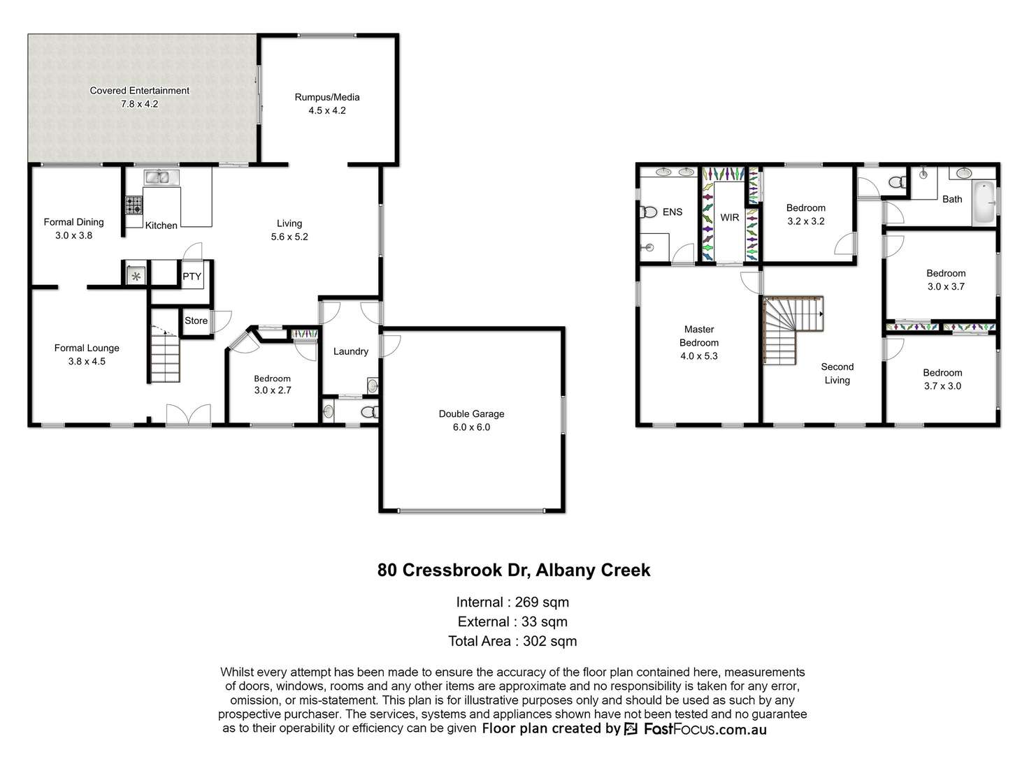 Floorplan of Homely house listing, 80 Cressbrook Drive, Albany Creek QLD 4035