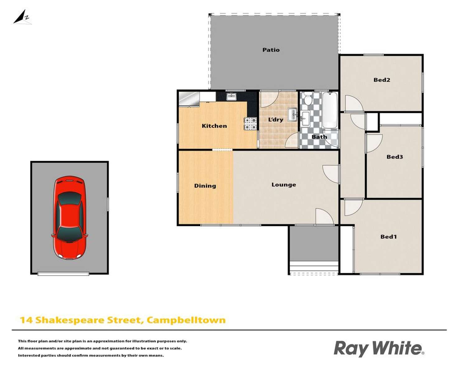 Floorplan of Homely house listing, 14 Shakespeare Street, Campbelltown NSW 2560