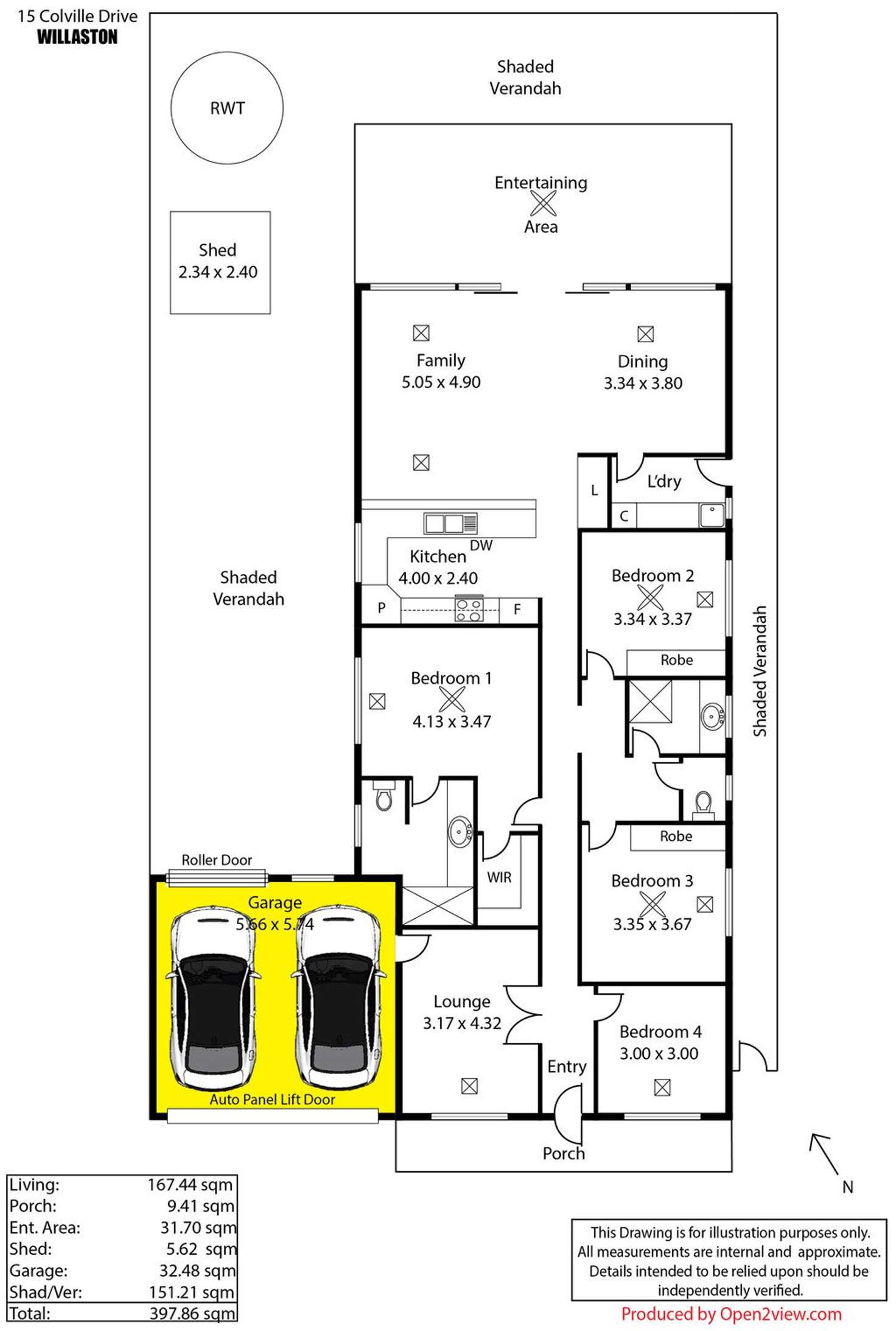 Floorplan of Homely house listing, 15 Colville Drive, Willaston SA 5118