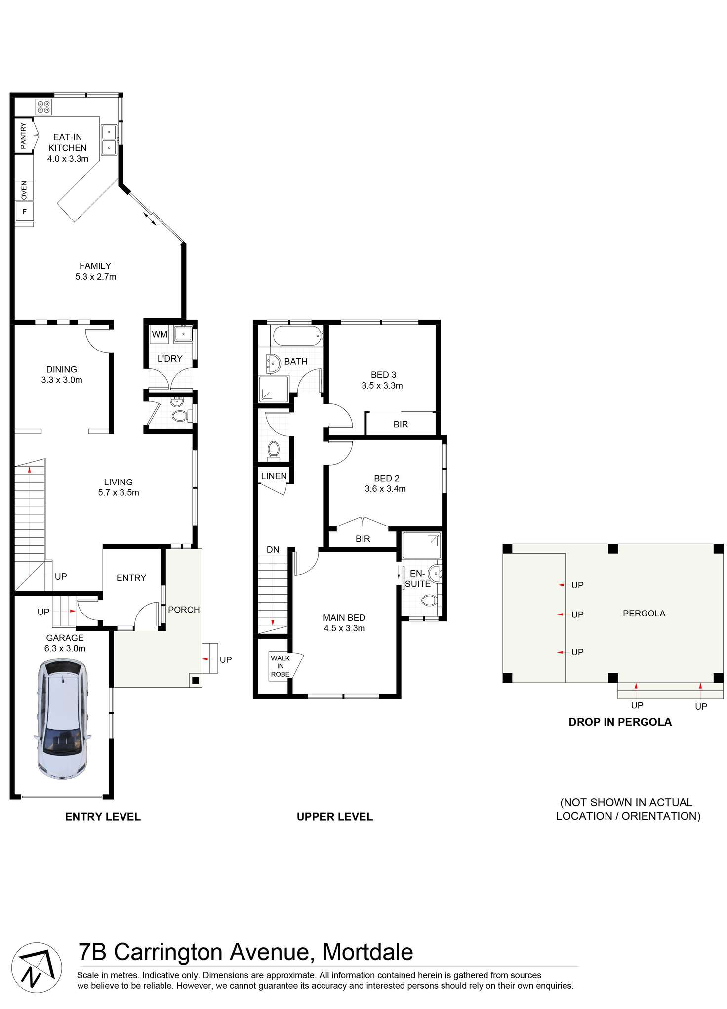 Floorplan of Homely semiDetached listing, 7b Carrington Avenue, Mortdale NSW 2223
