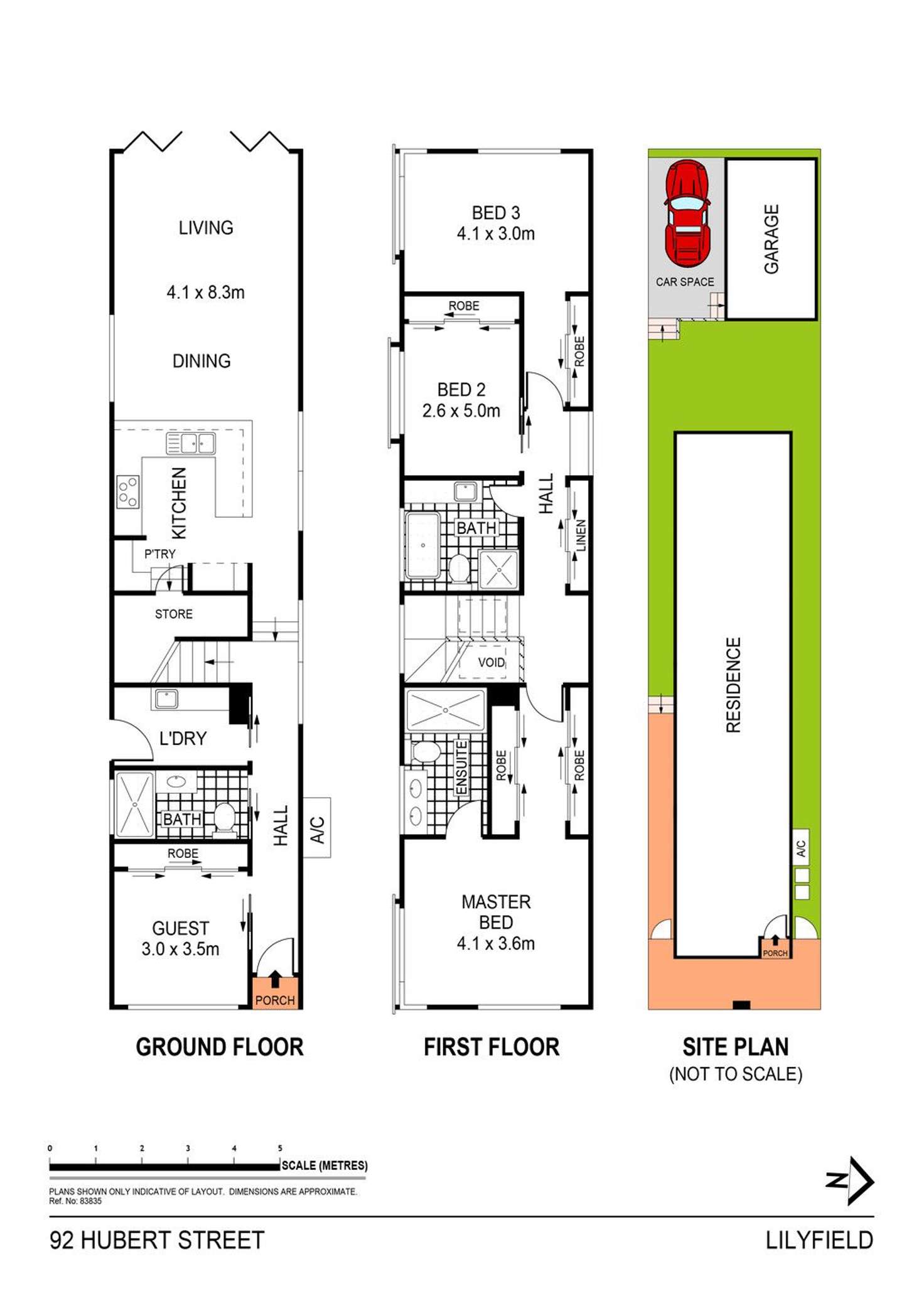 Floorplan of Homely house listing, 92 Hubert Street, Lilyfield NSW 2040