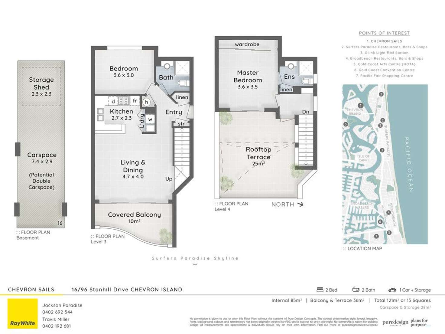 Floorplan of Homely apartment listing, 16/96-98 Stanhill Drive, Chevron Island QLD 4217