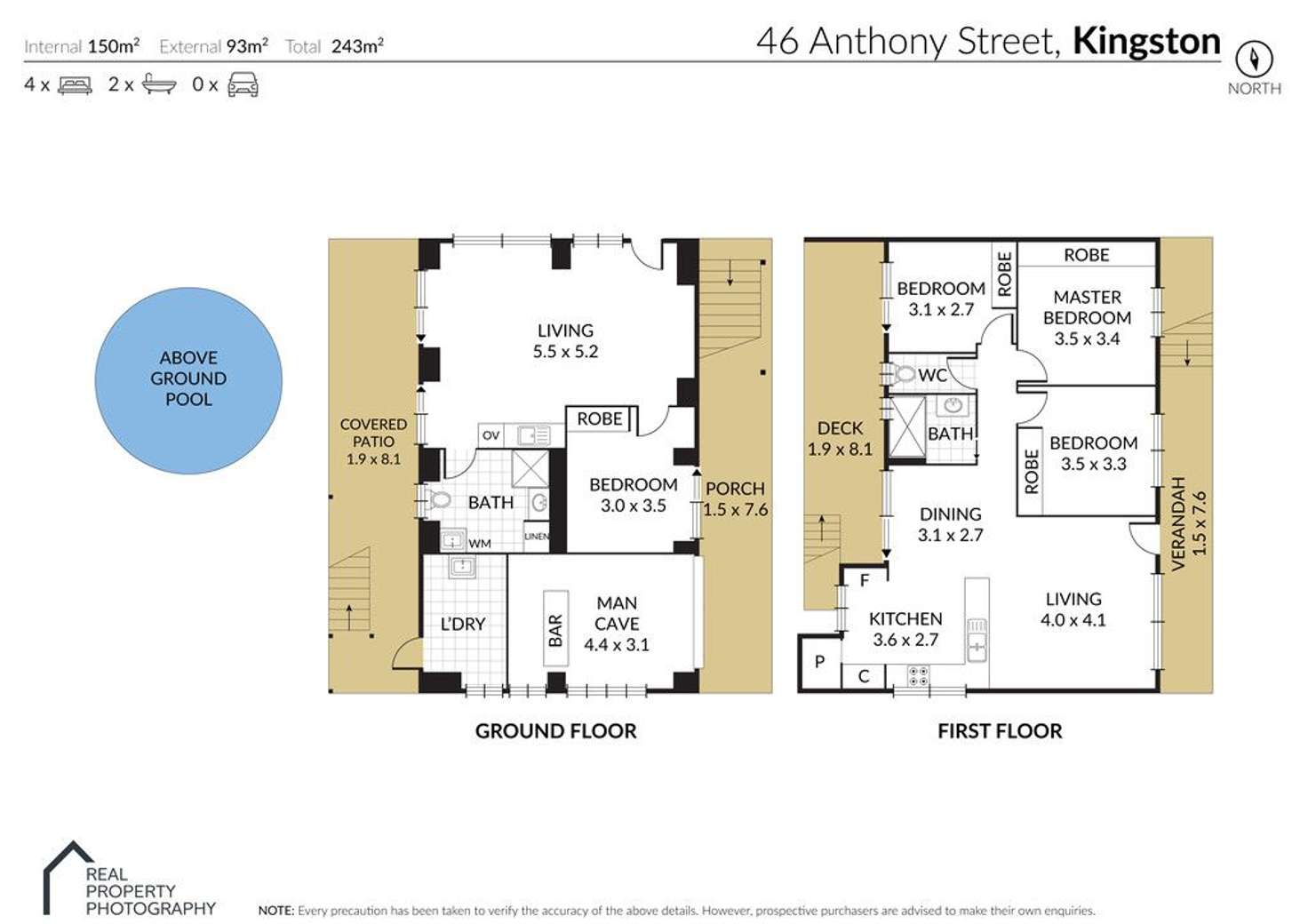 Floorplan of Homely house listing, 46 Anthony Street, Kingston QLD 4114