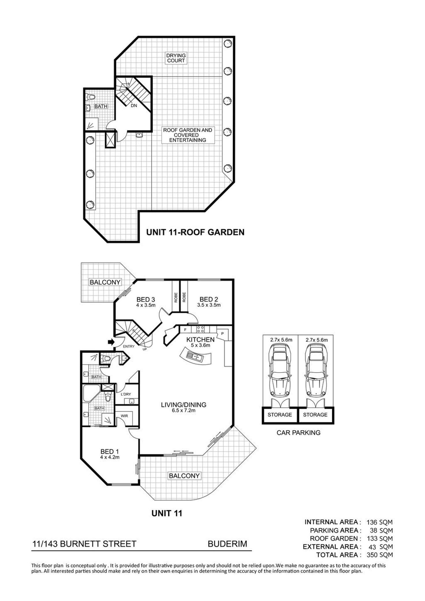 Floorplan of Homely unit listing, 11/143 Burnett Street, Buderim QLD 4556