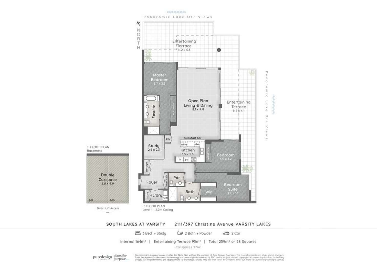 Floorplan of Homely unit listing, 2111/397 Christine Avenue, Varsity Lakes QLD 4227