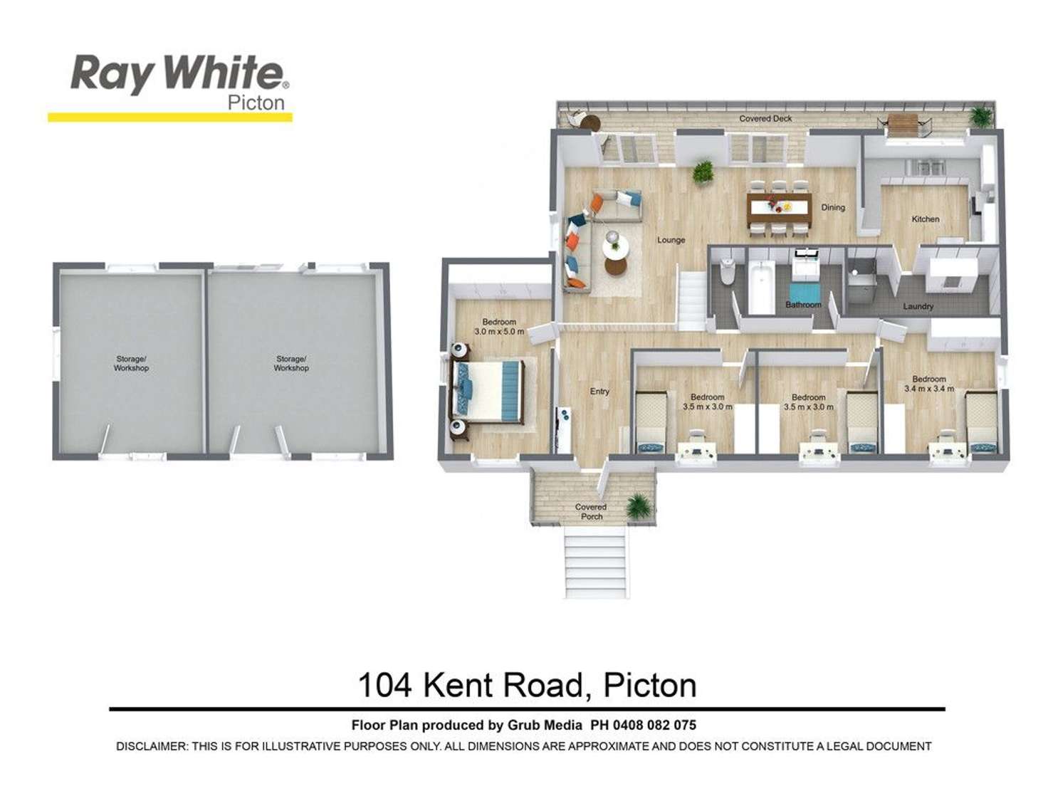 Floorplan of Homely house listing, 104 Kent Road, Picton NSW 2571