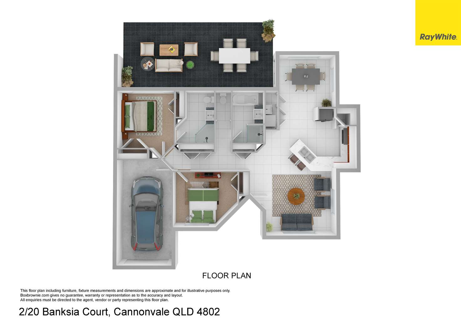 Floorplan of Homely house listing, 2/20 Banksia Court, Cannonvale QLD 4802