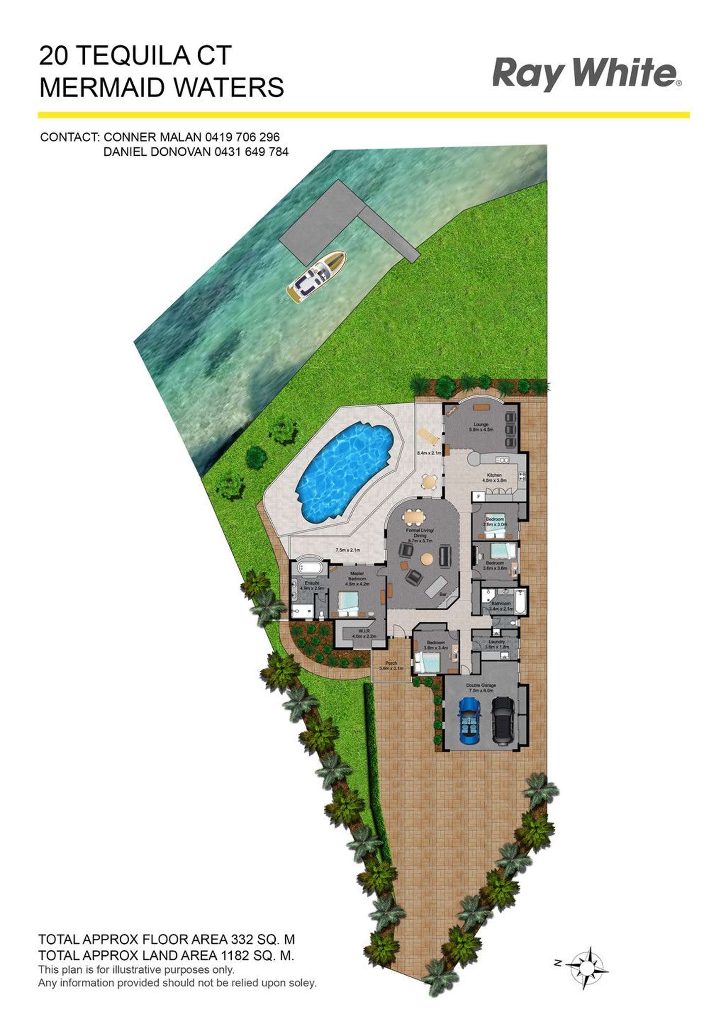 Floorplan of Homely house listing, 20 Tequila Court, Mermaid Waters QLD 4218