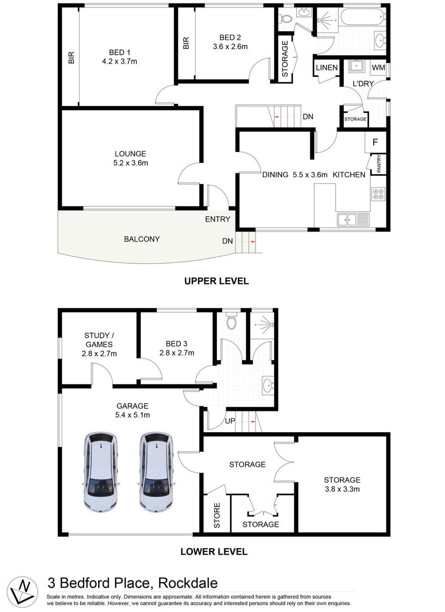 Floorplan of Homely house listing, 3 Bedford Place, Rockdale NSW 2216