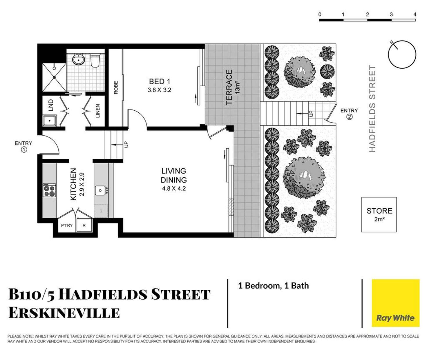 Floorplan of Homely apartment listing, B110/5 Hadfields Street, Erskineville NSW 2043