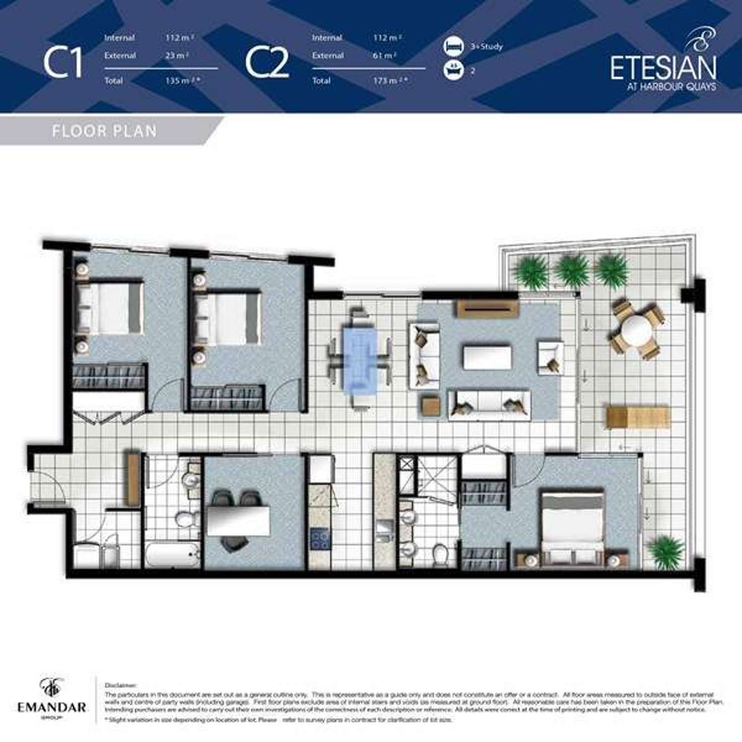 Floorplan of Homely apartment listing, 601/41 Harbour Town Drive, Biggera Waters QLD 4216