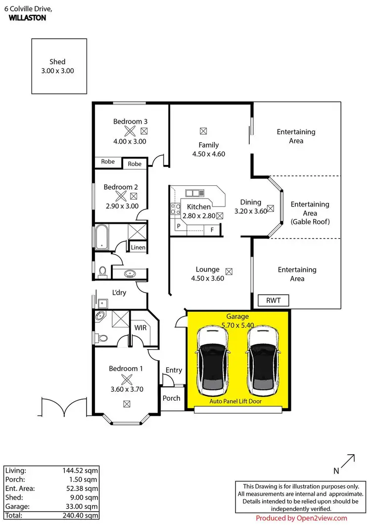 Floorplan of Homely house listing, 6 Colville Drive, Willaston SA 5118