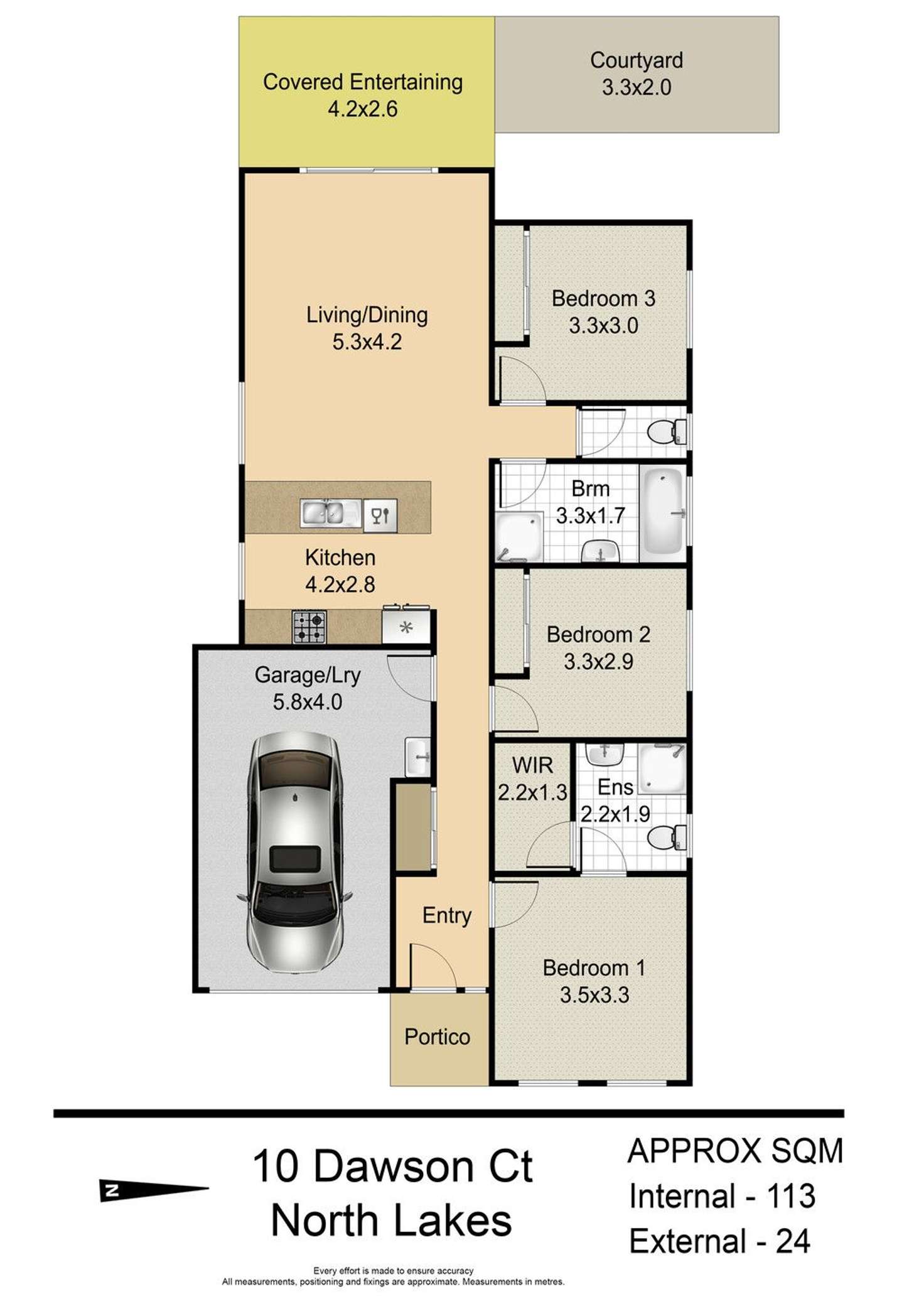 Floorplan of Homely house listing, 10 Dawson Court, North Lakes QLD 4509