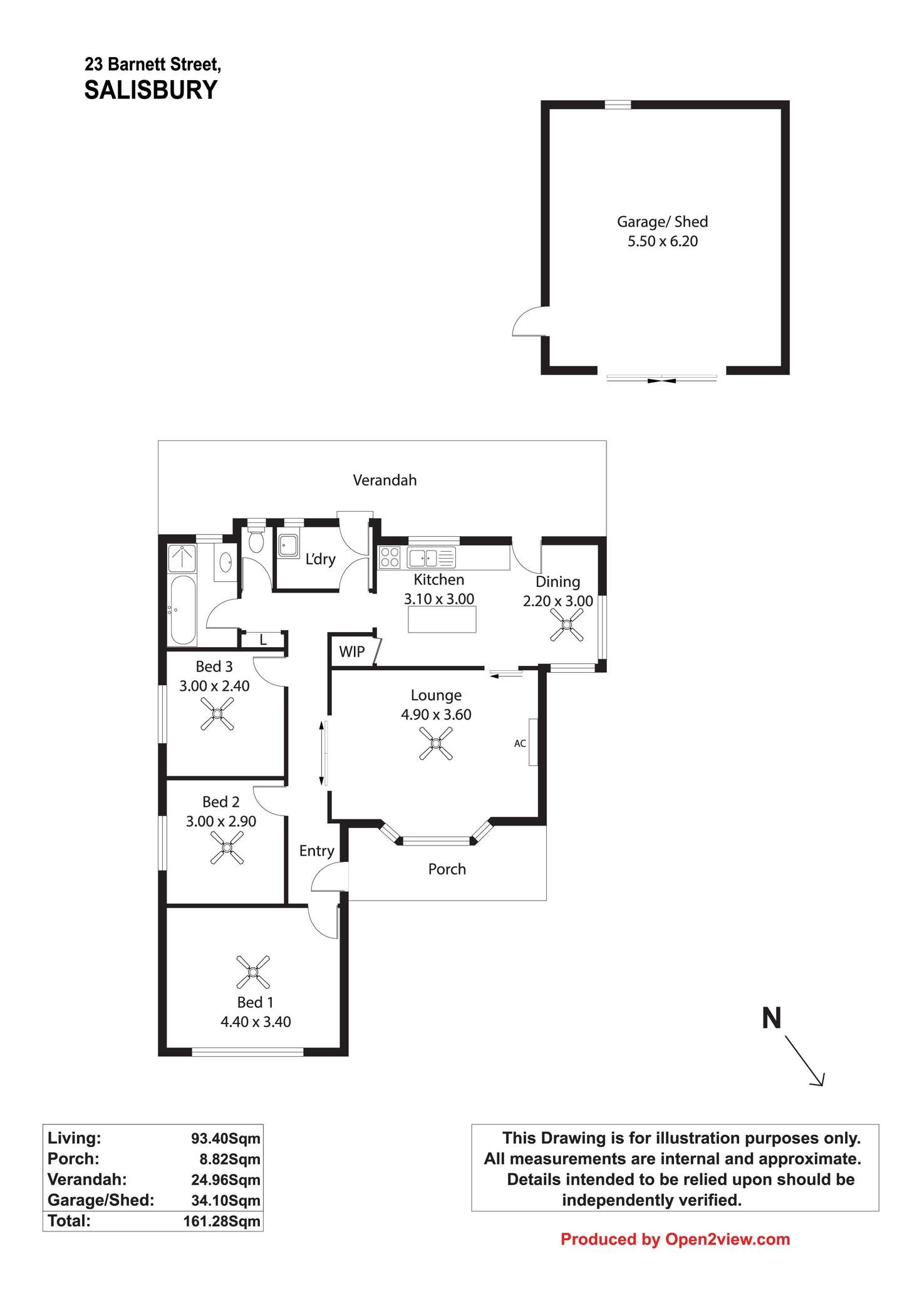 Floorplan of Homely house listing, 23 Barnett Street, Salisbury SA 5108