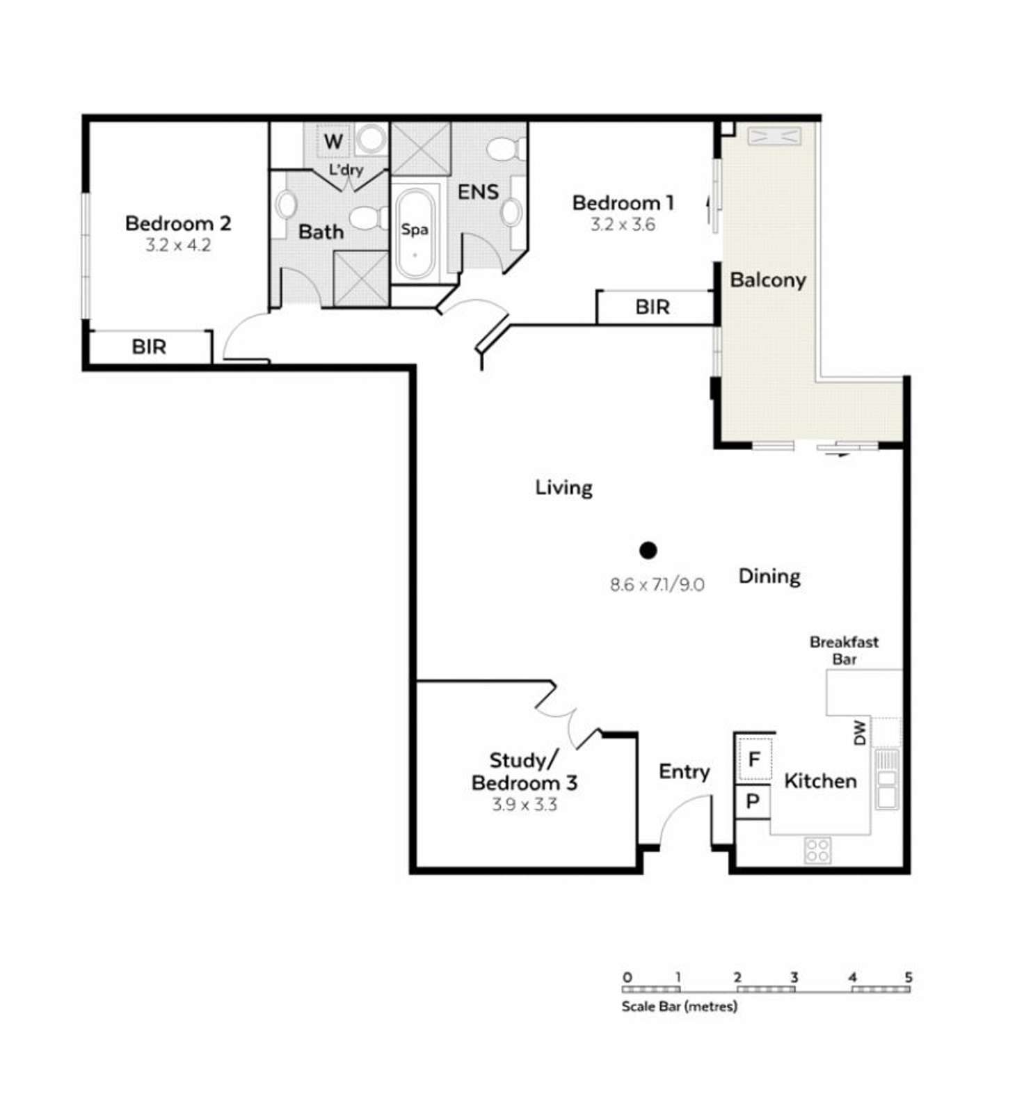 Floorplan of Homely apartment listing, 124/138 Barrack Street, Perth WA 6000