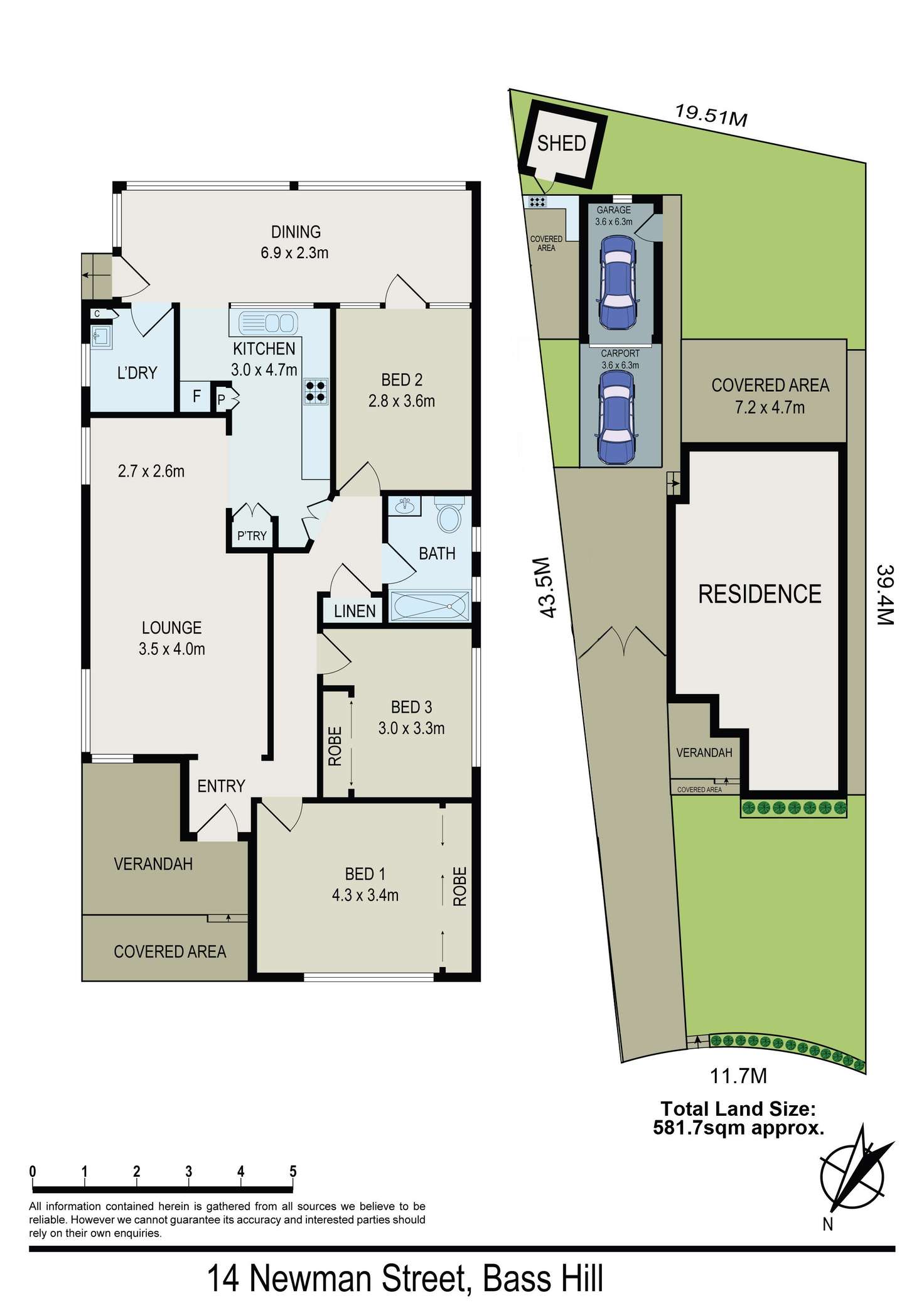 Floorplan of Homely house listing, 14 Newman Street, Bass Hill NSW 2197