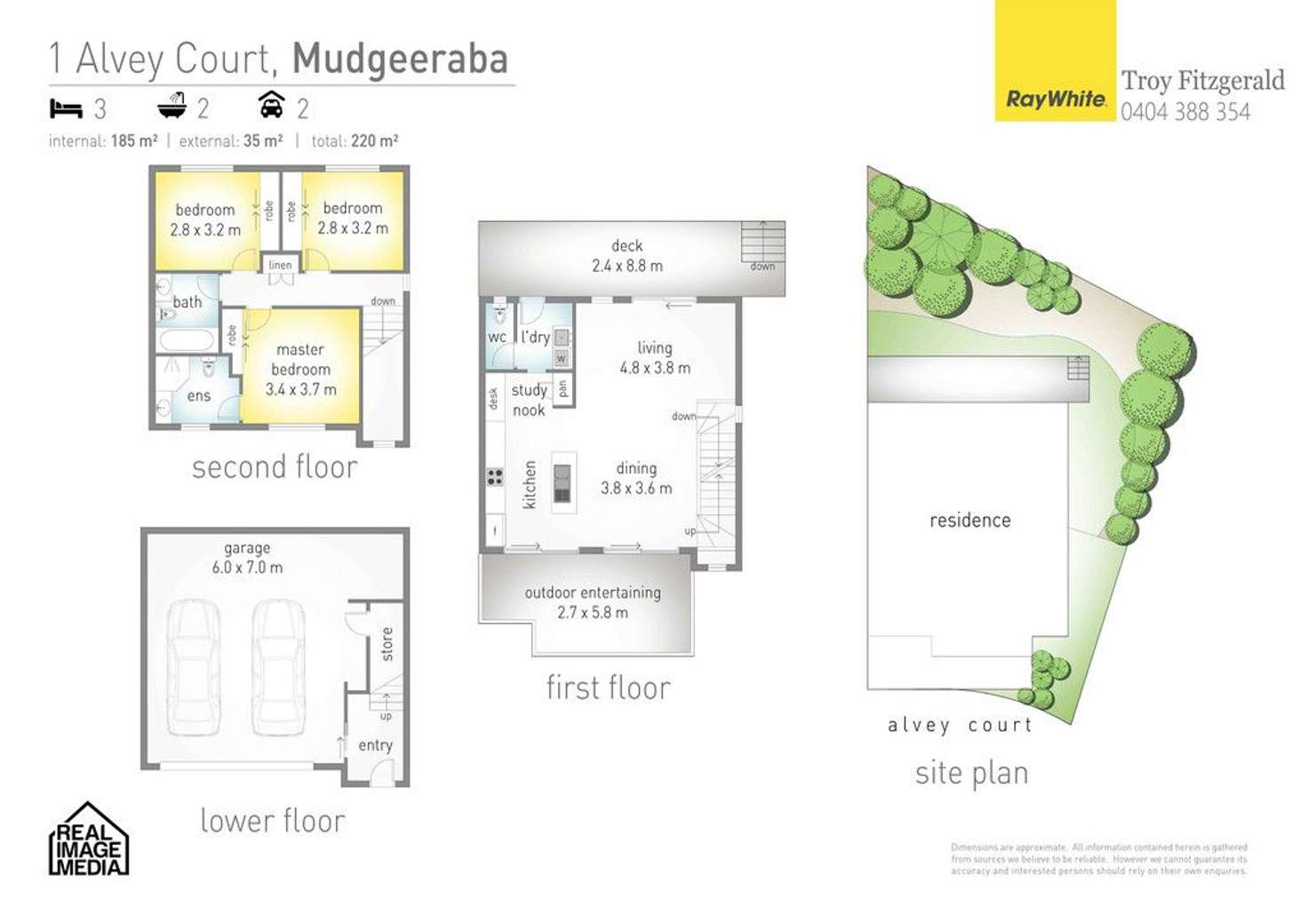 Floorplan of Homely townhouse listing, 6/1 Alvey Court, Mudgeeraba QLD 4213