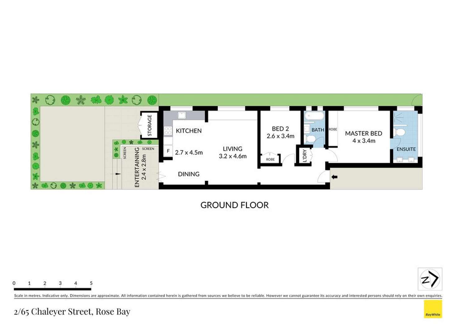 Floorplan of Homely apartment listing, 2/65 Chaleyer Street, Rose Bay NSW 2029