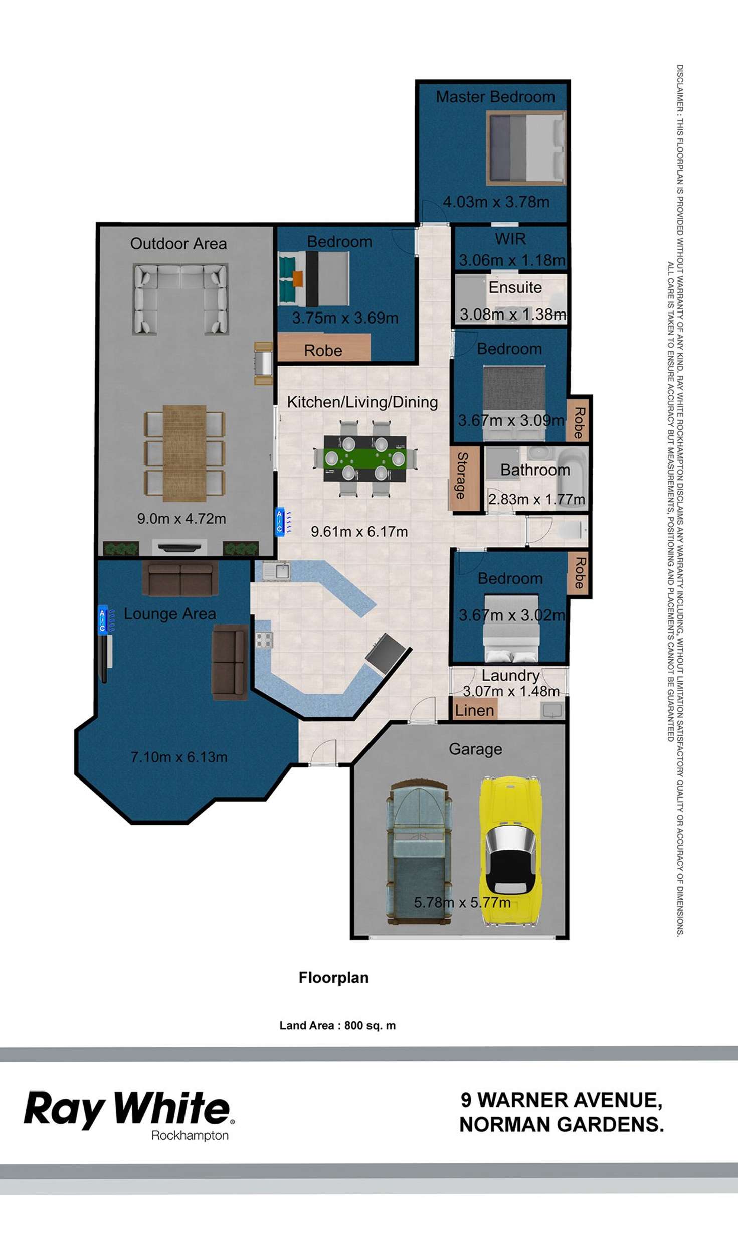 Floorplan of Homely house listing, 9 Warner Avenue, Norman Gardens QLD 4701